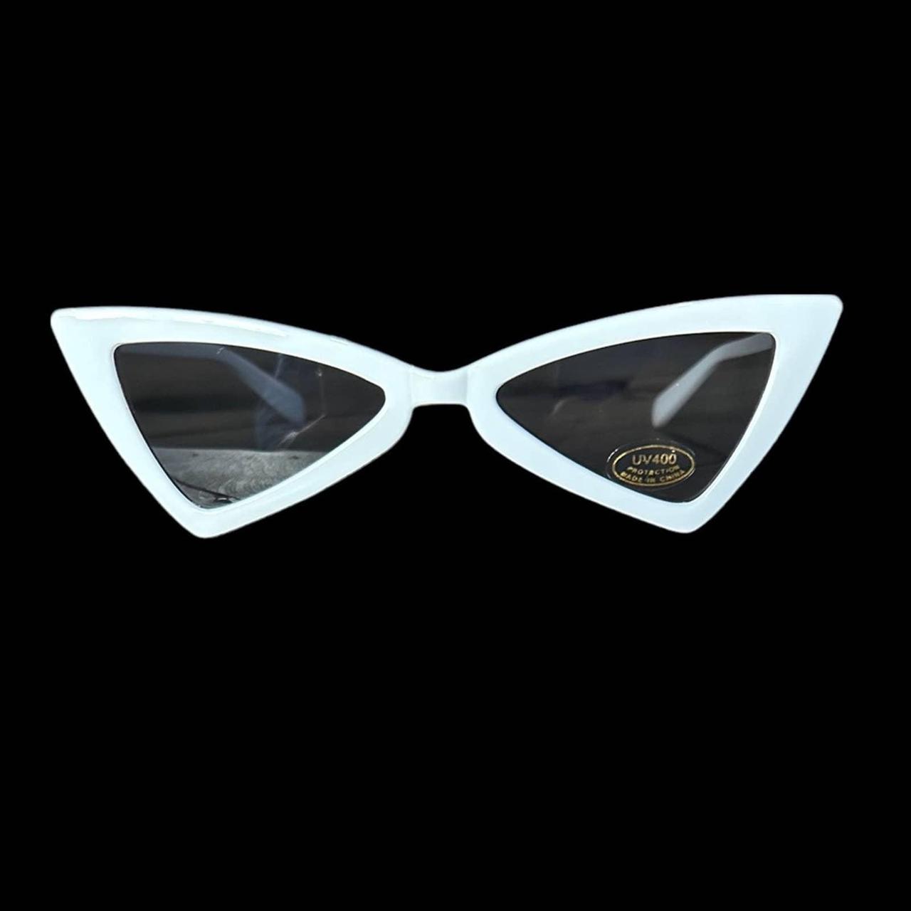Halloween Glasses Eyeglasses Prom Rave Party Triangle Sunglasses for Women  Diamond Shaped Rimless Sun Glasses Retro Shades DARK PURPLE - Walmart.com