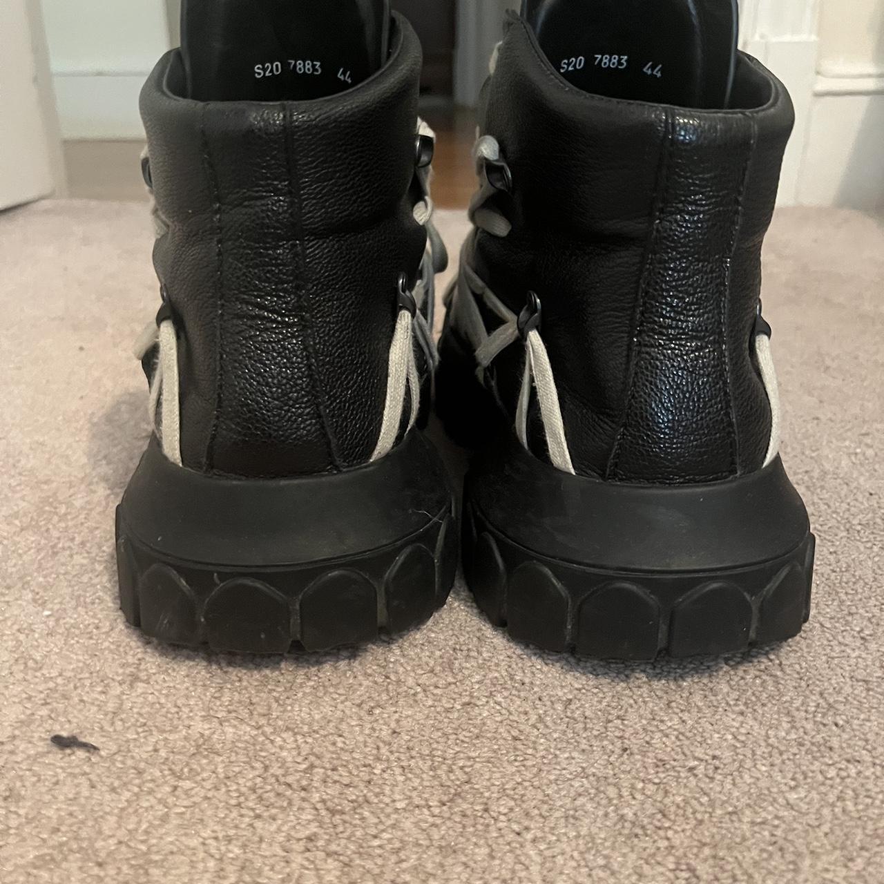 Rick Owens Megalace Tecuatl Tractor Boots - Depop