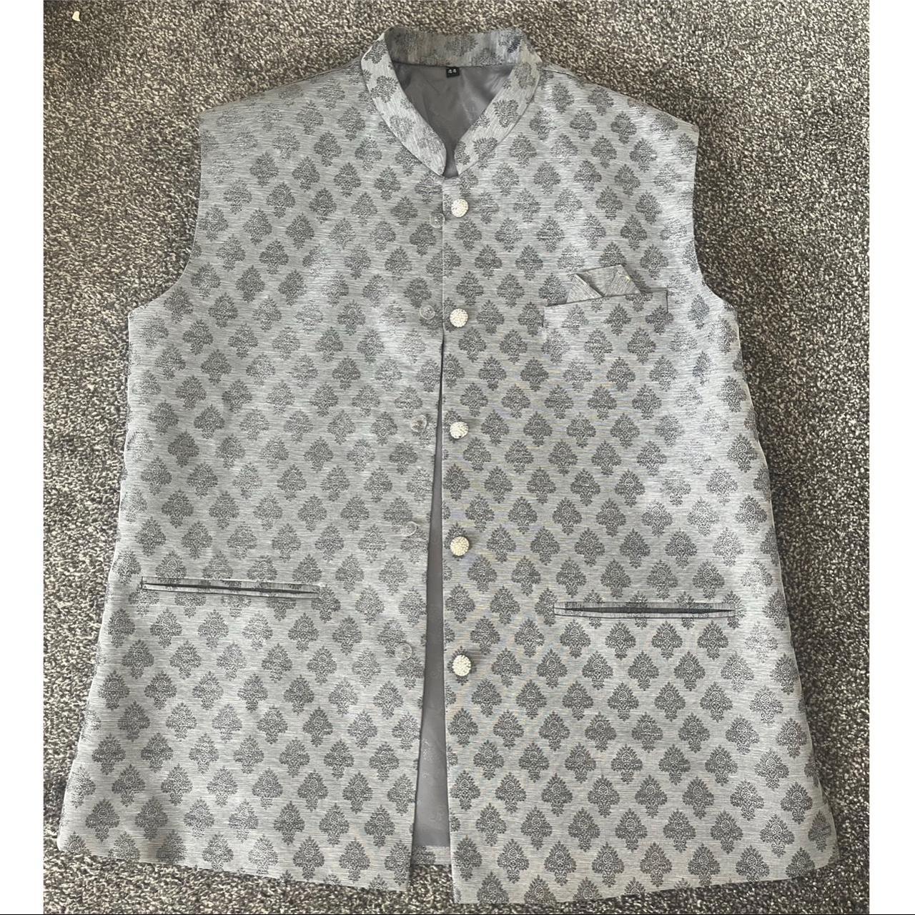 Mens on sale silver waistcoat