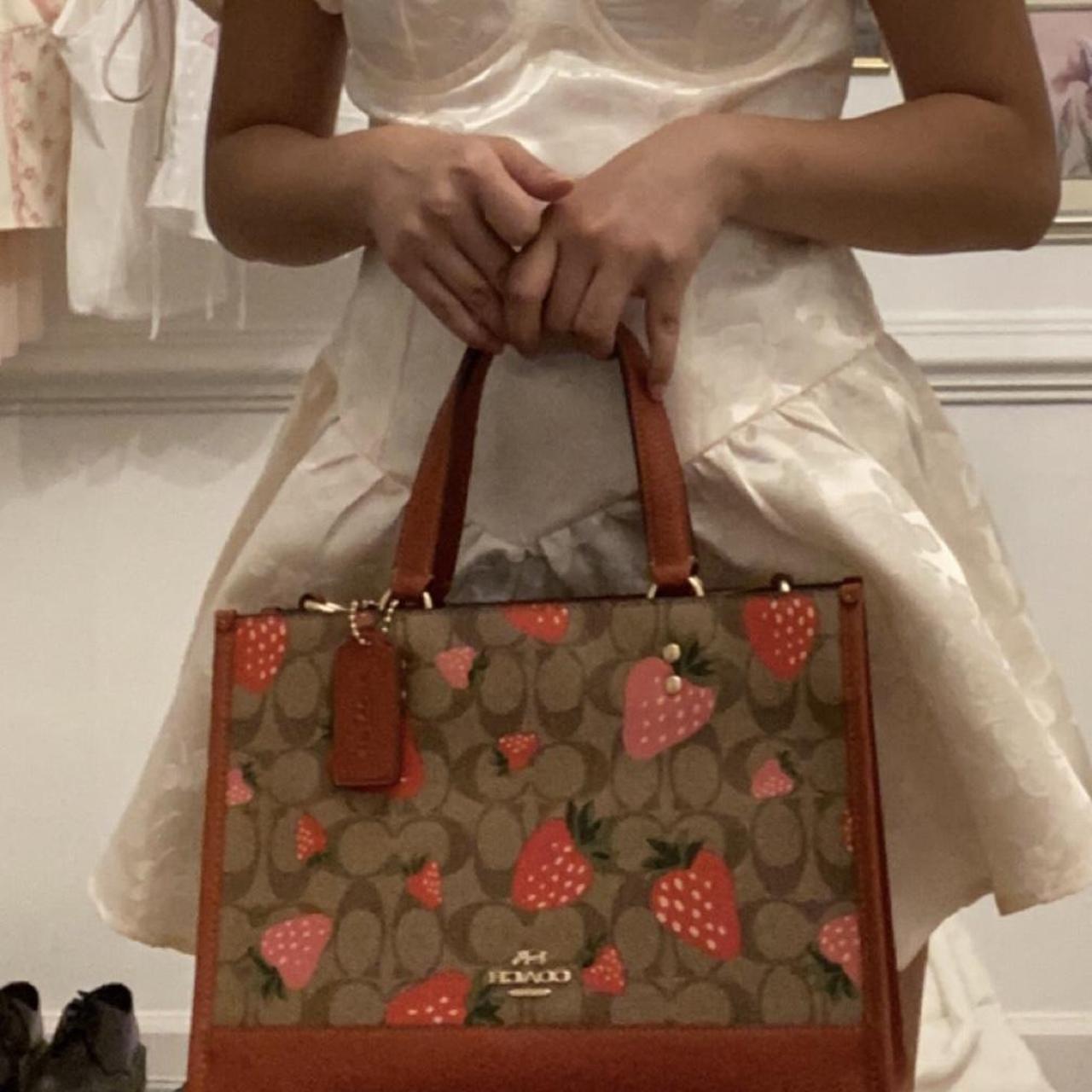 ★キュートな苺★Coach Dempsey Carryall Strawberry Print Bag COACH® Outlet | Dempsey Carryall Bag In Signature Canvas