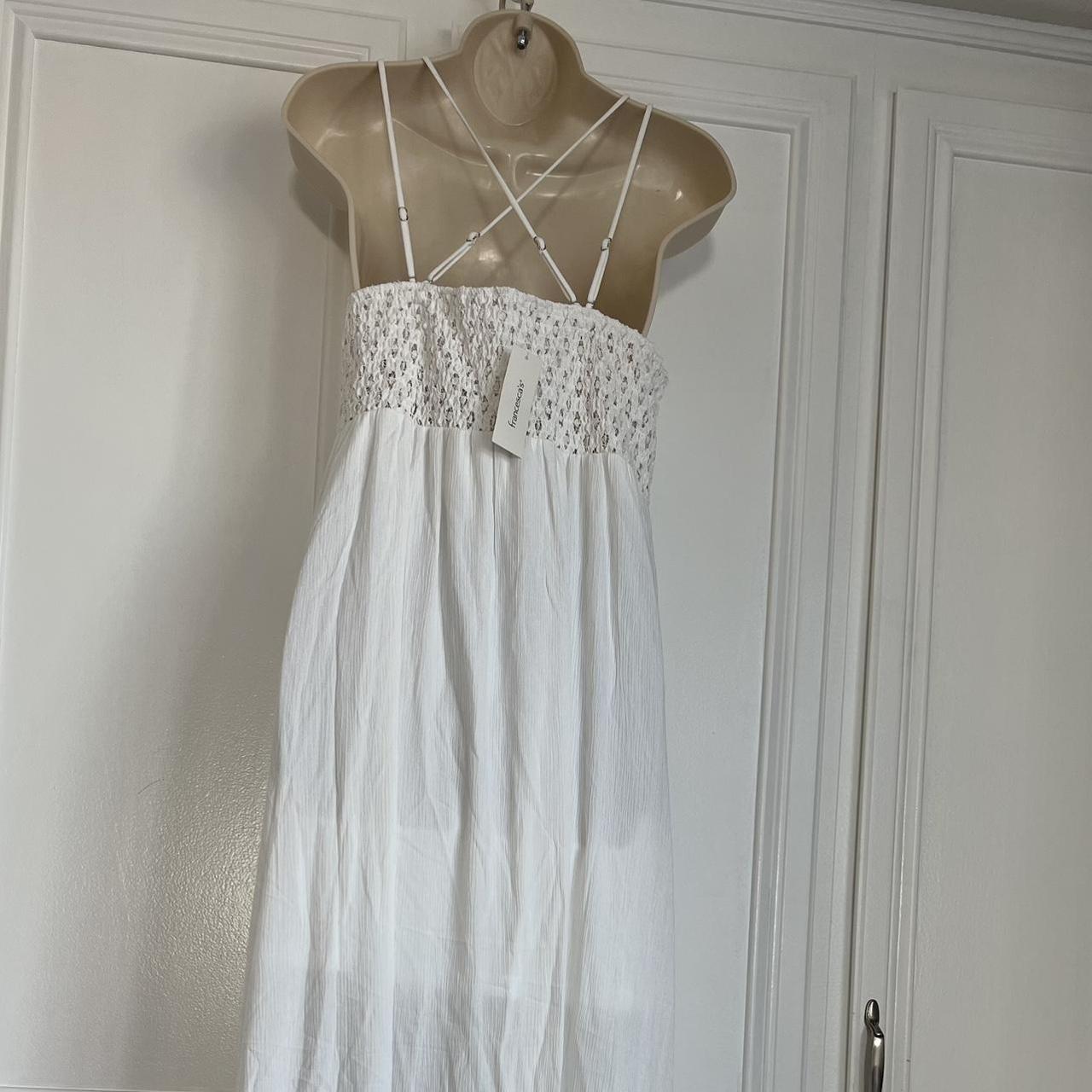 Heather Bralette White Maxi Dress - francesca's