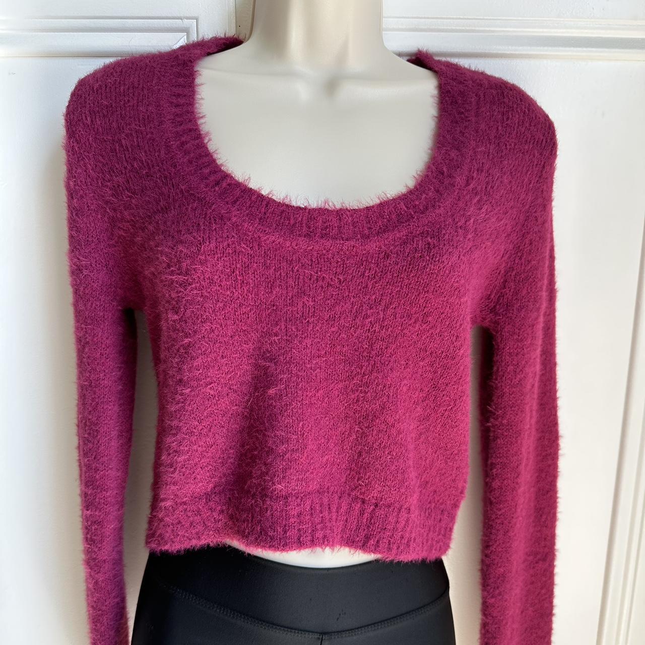 Crop clearance pink jumper