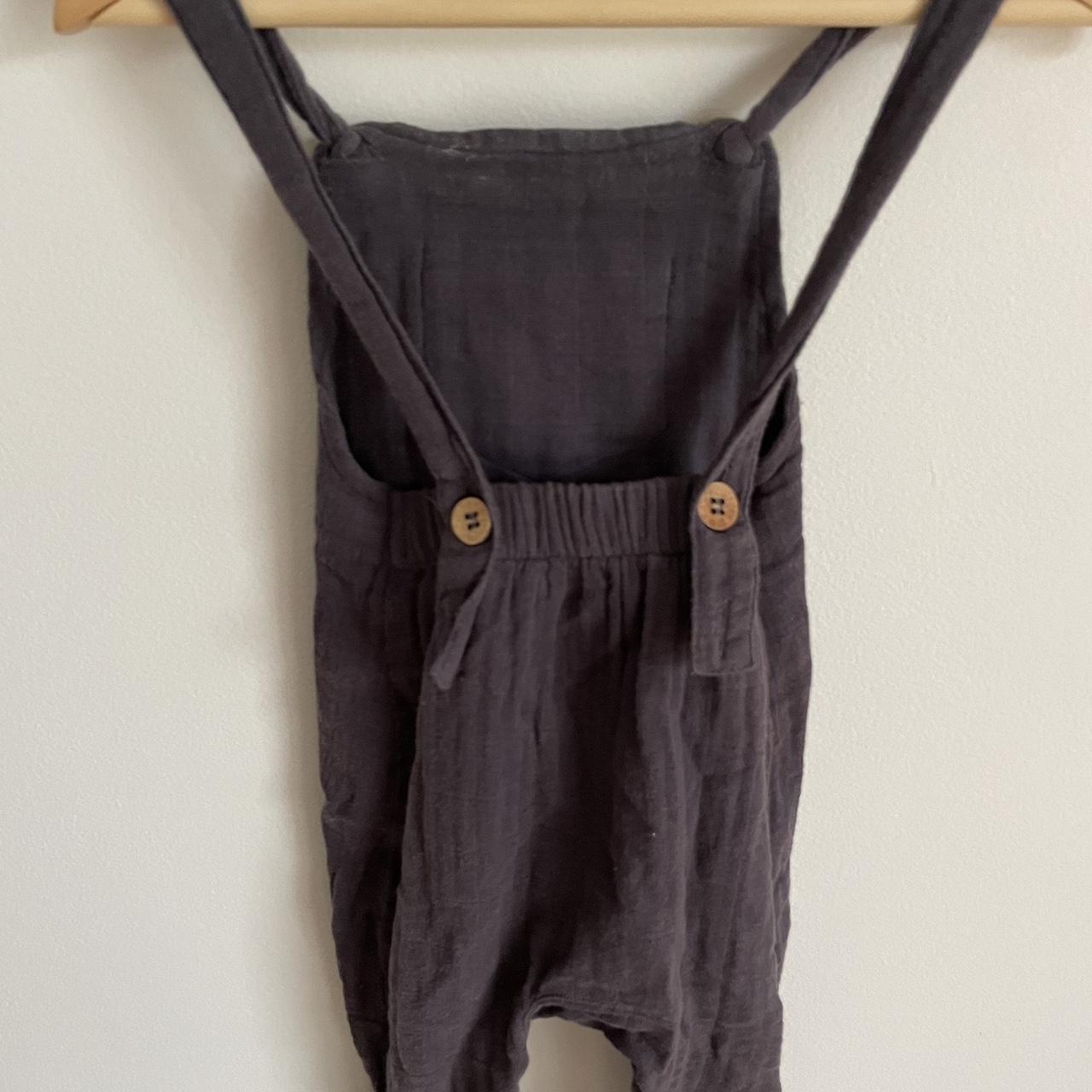 Jamie Kay navy blue linen overalls (unisex style)... Depop