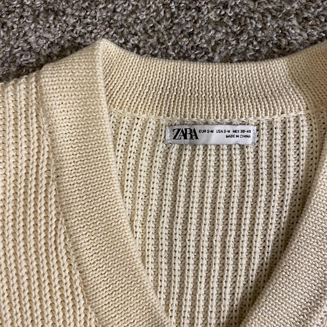 Zara Men's Cream Jumper | Depop