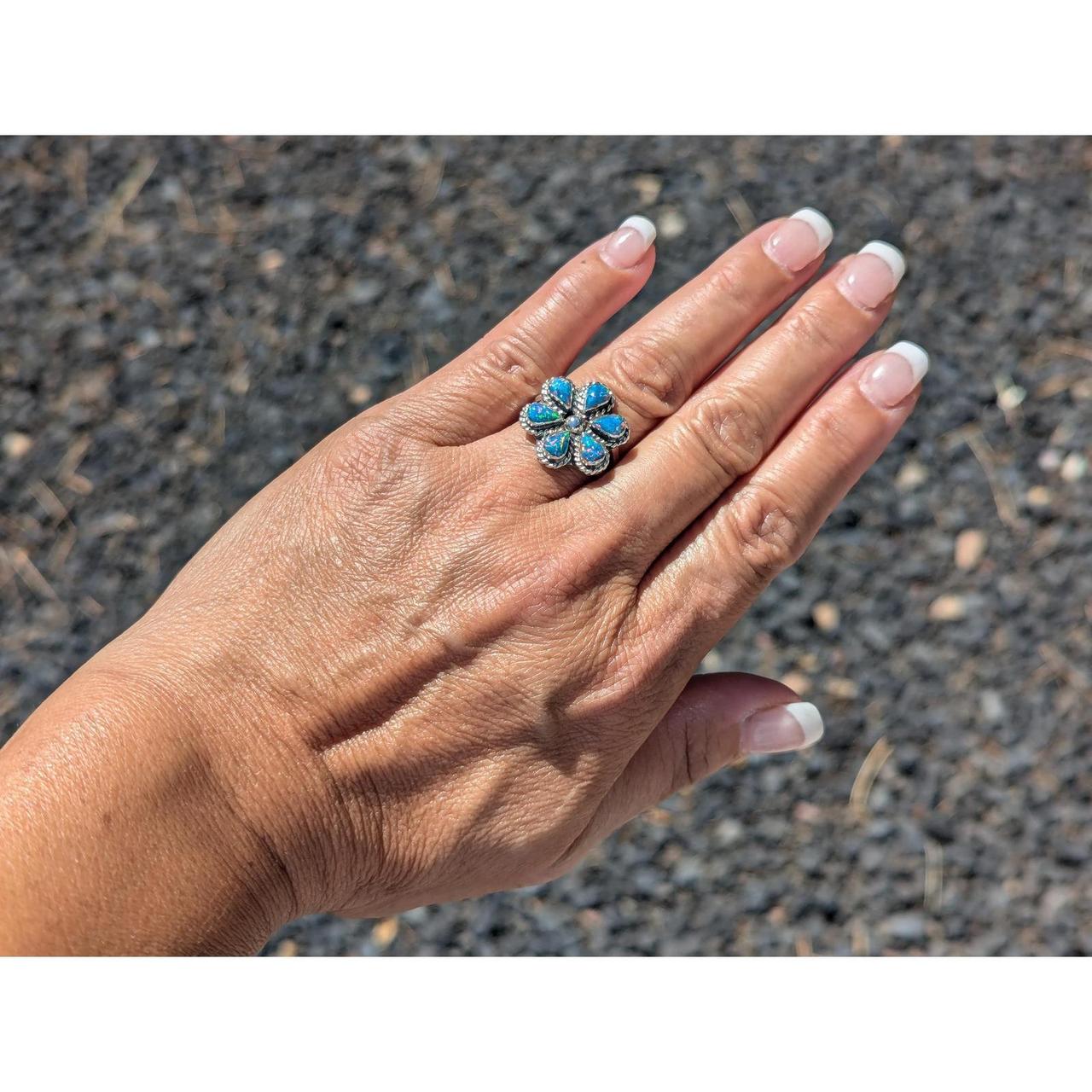 Ring Jacket Women's Ring - Blue/Pink – Handcrafte… - image 5