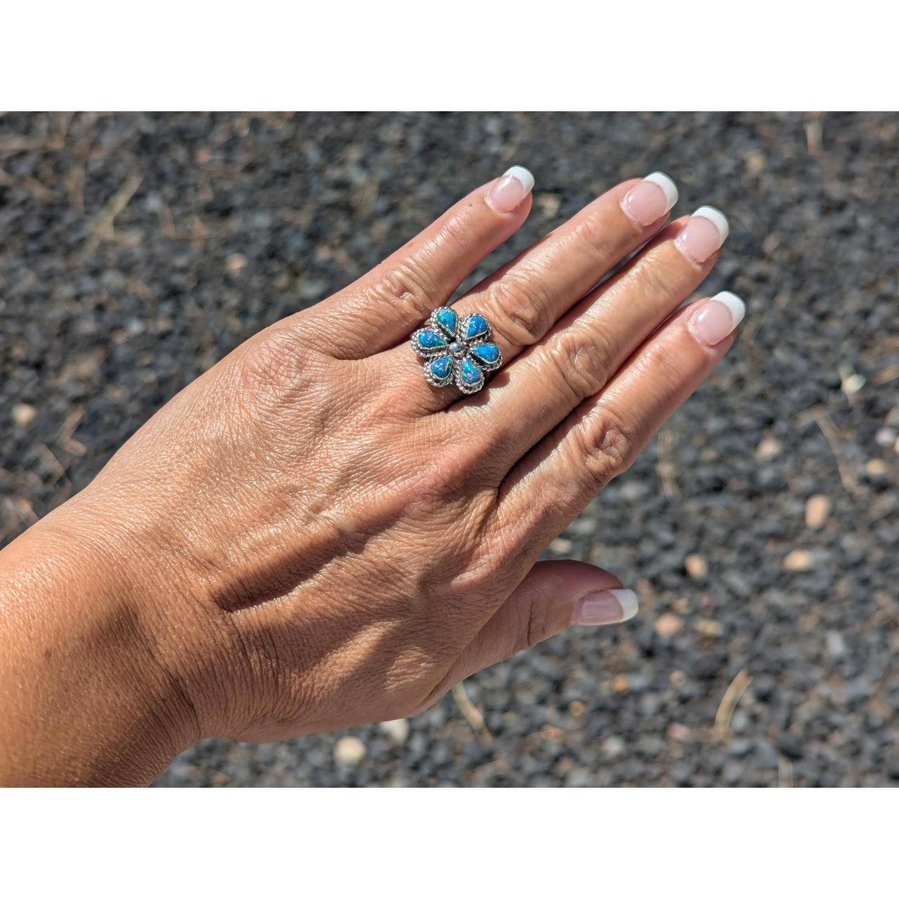 Ring Jacket Women's Ring - Blue/Pink – Handcrafte… - image 3