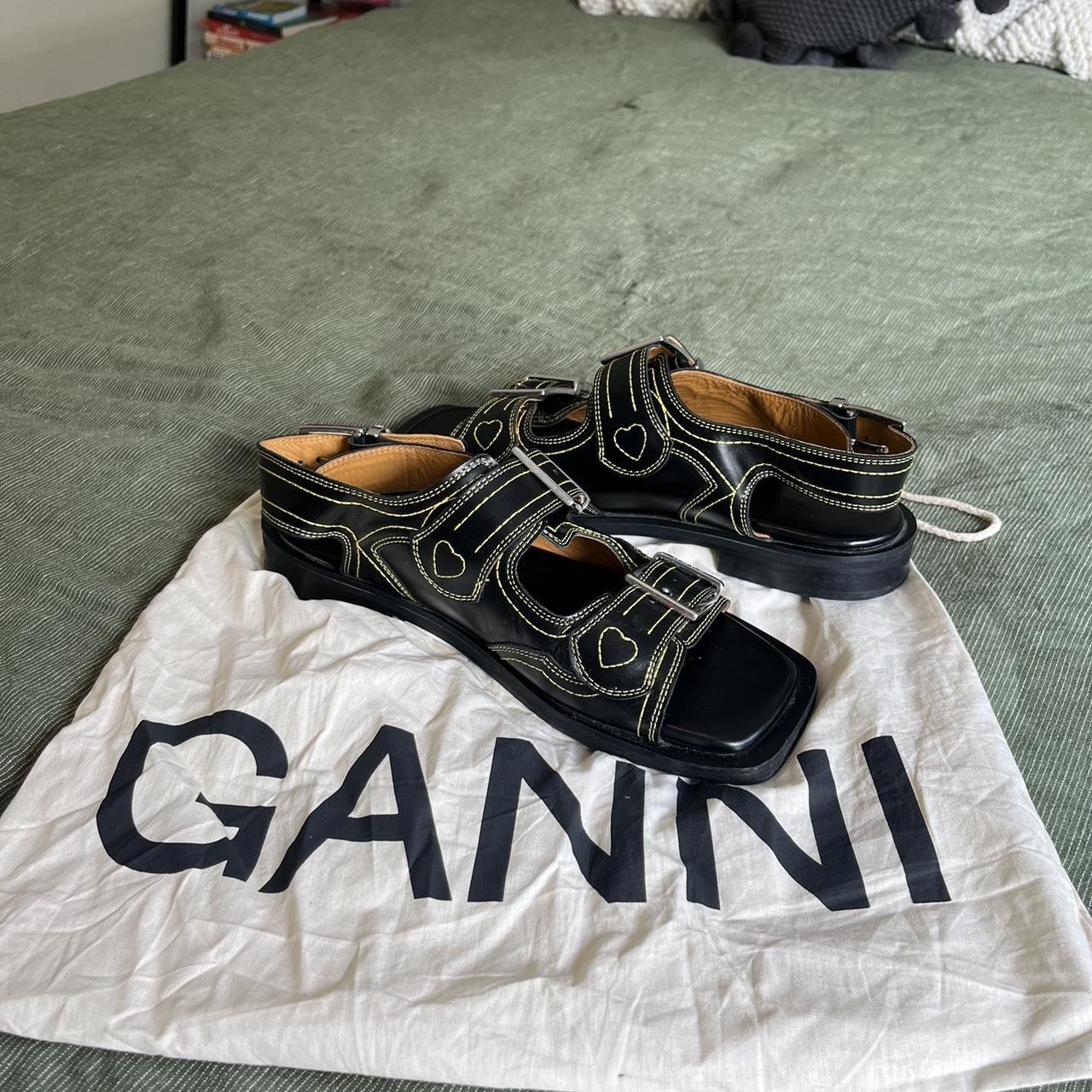 ganni knot sandals
