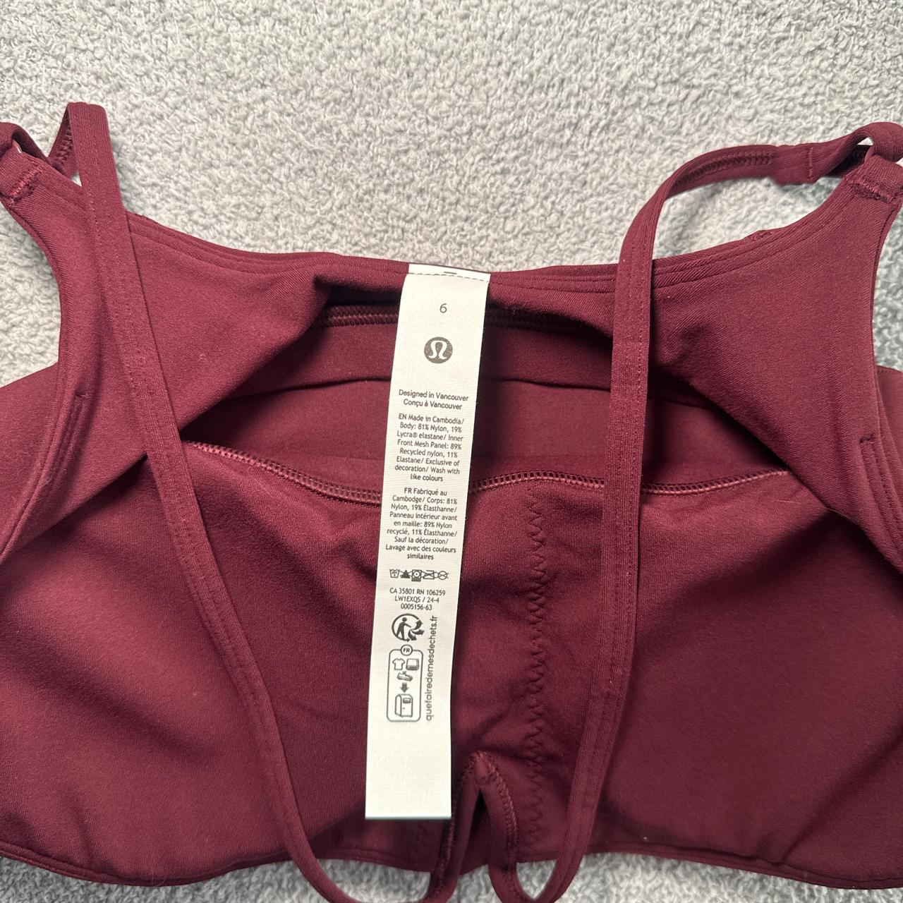 Lululemon Women's Tank top - Burgundy/Red - 6 – L… - image 3