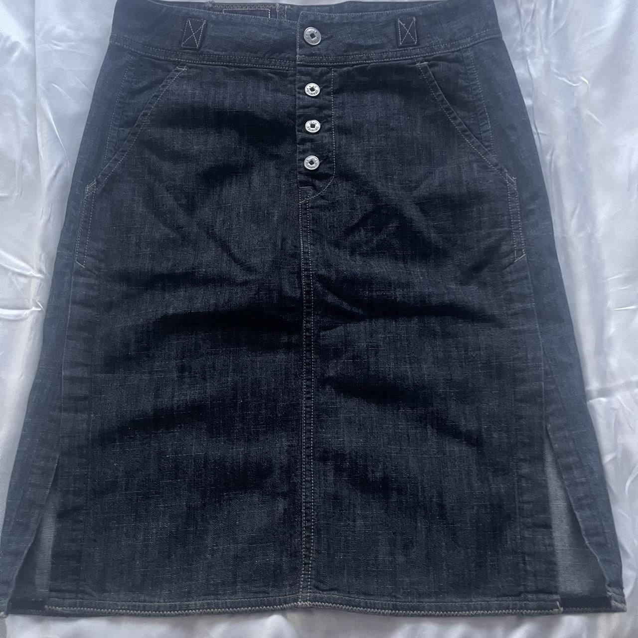 Marithe Francois Girbaud - Denim midi Skirt... - Depop