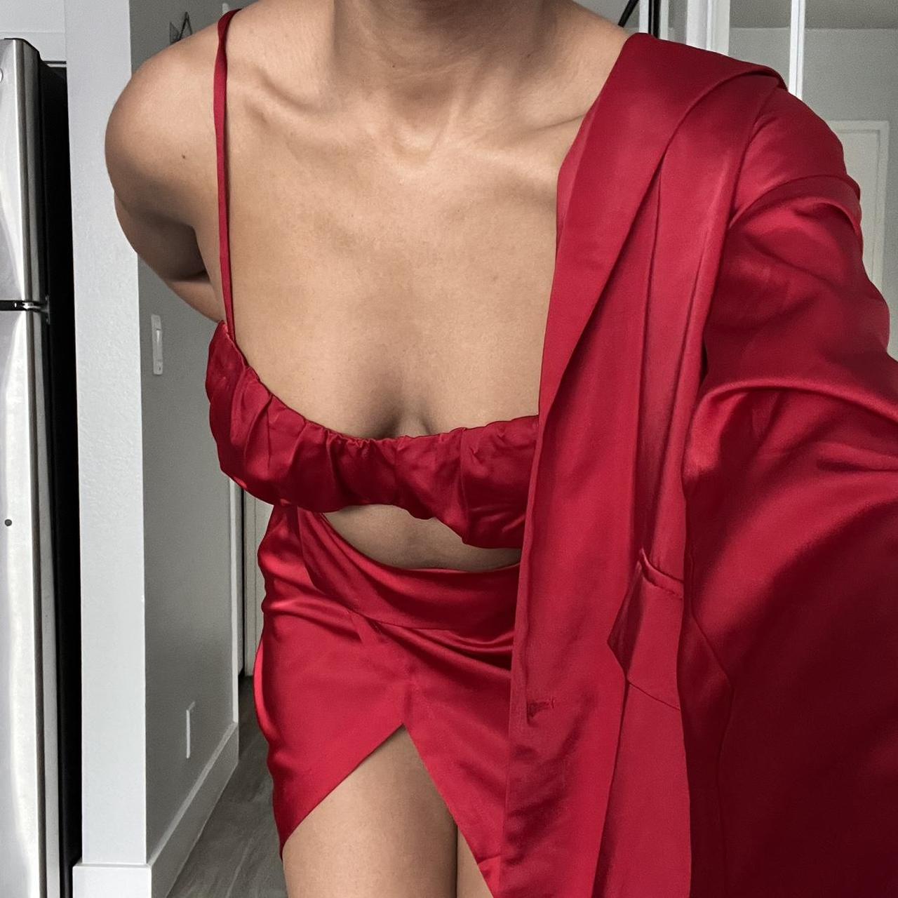 Fashion Nova Women's Red Suit