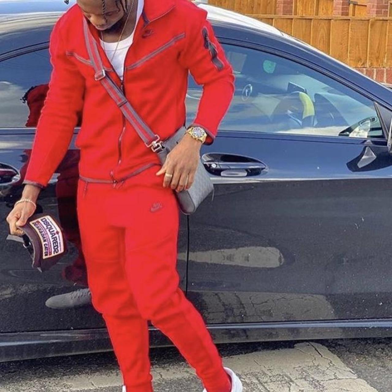 mens red and black nikes