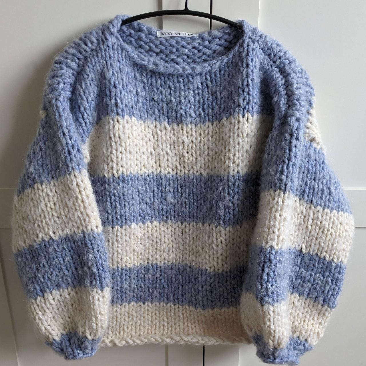 Super Chunky Stripey Custom Jumper with Mohair. THIS... - Depop