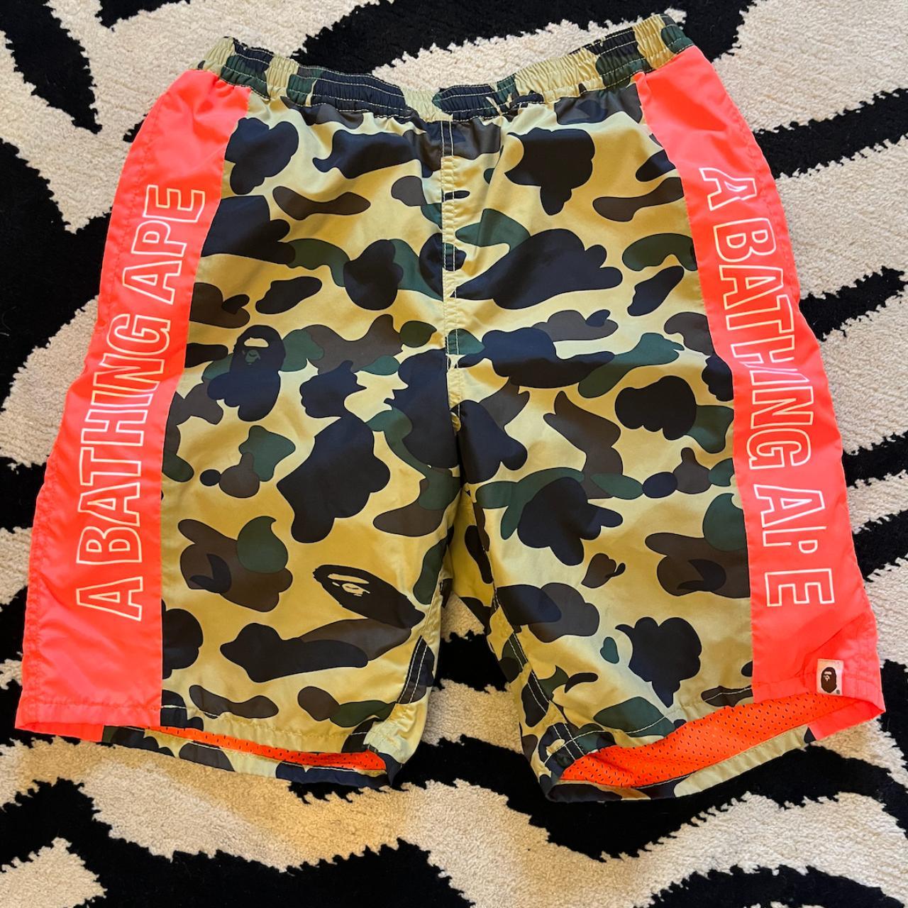 BAPE Men's Green Shorts | Depop