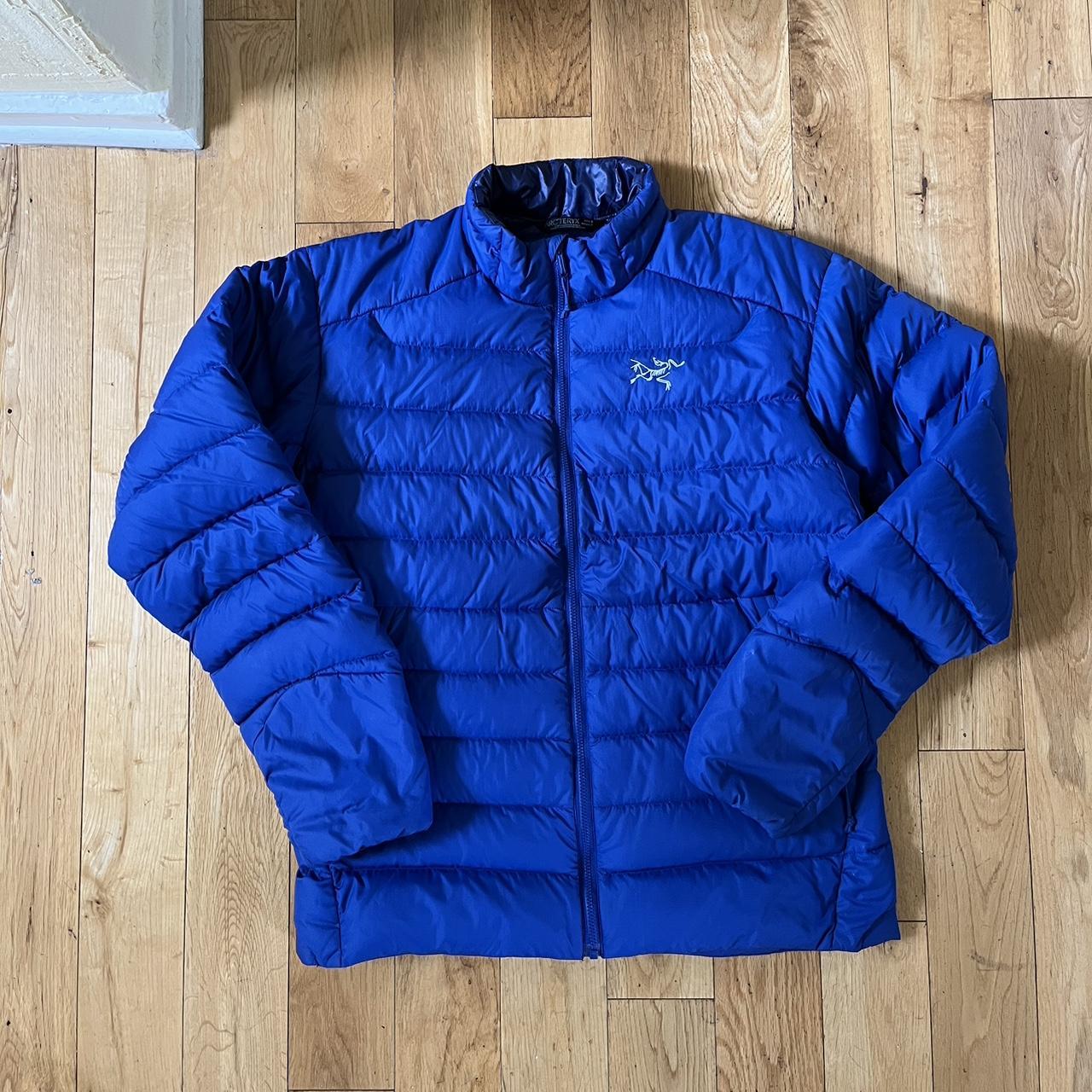 Blue Arc’teryx Puffer Jacket - men’s small -... - Depop