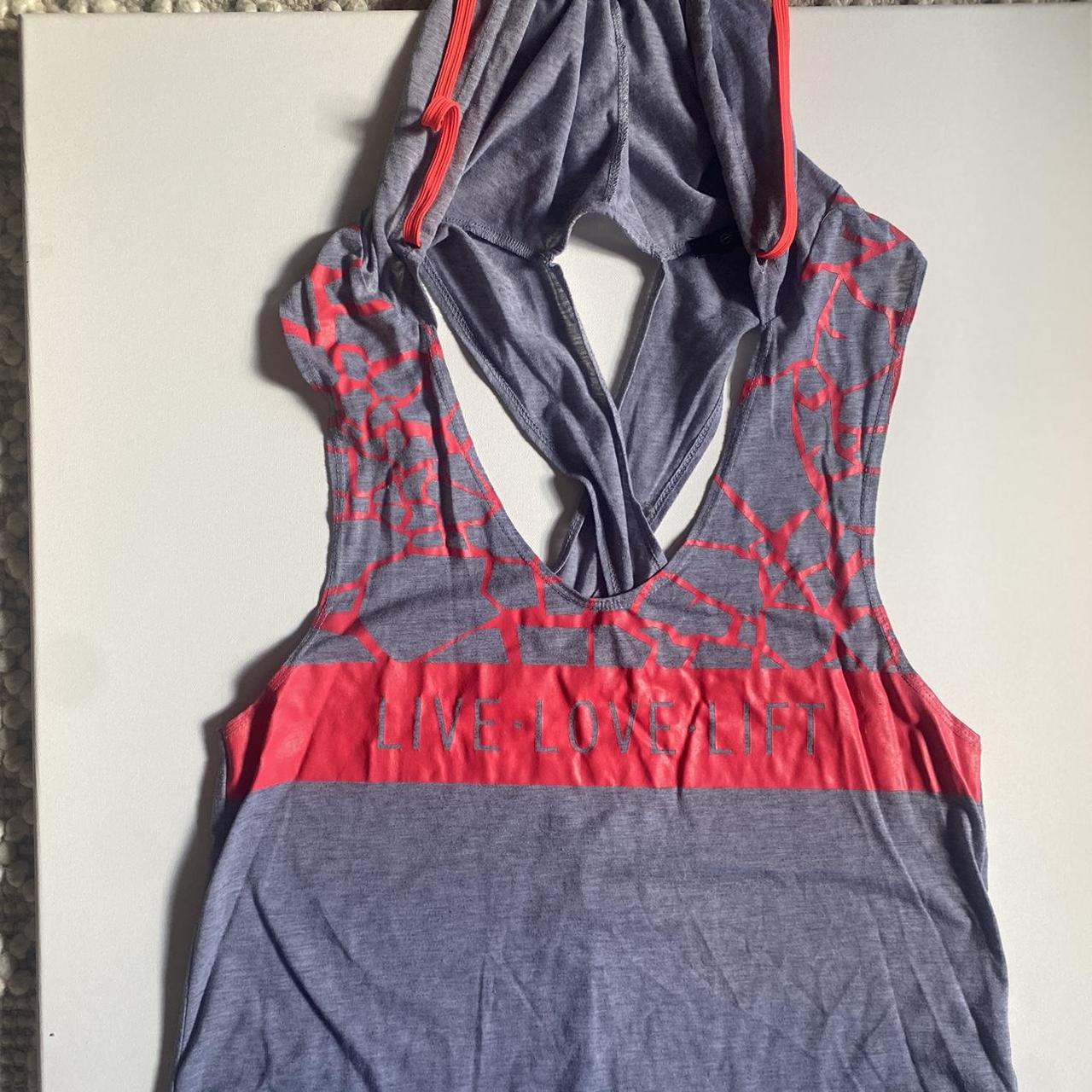 Comfy lace up workout sleeveless hoodie by - Depop