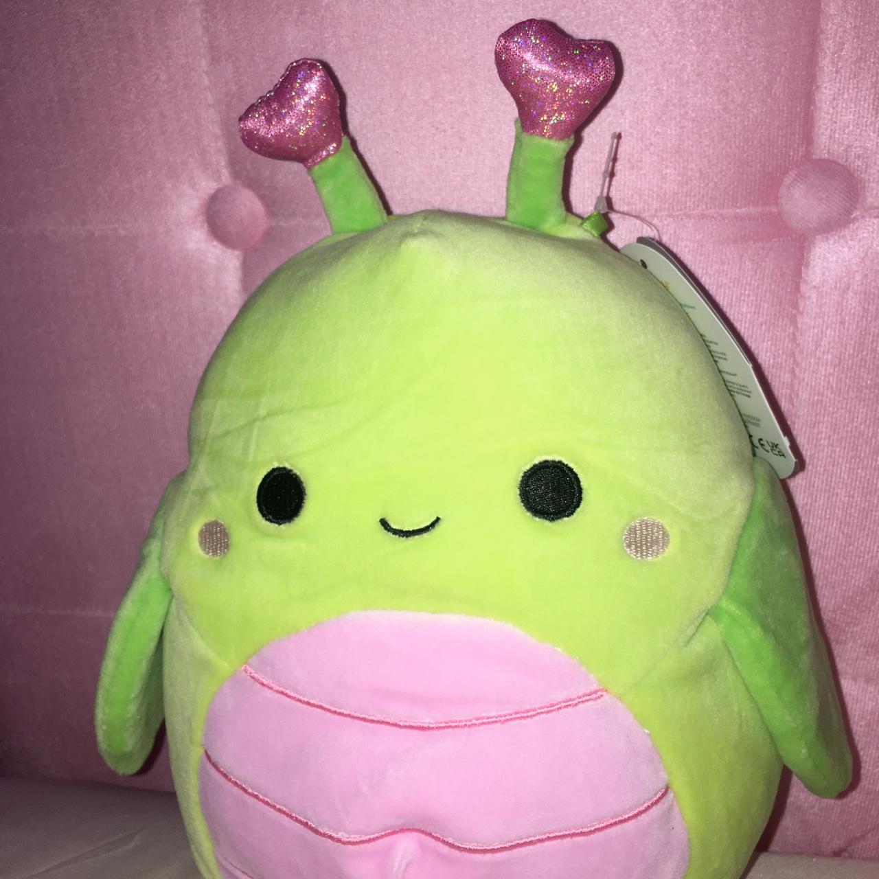 Squishmallows Green and Pink Stuffed-animals (2)