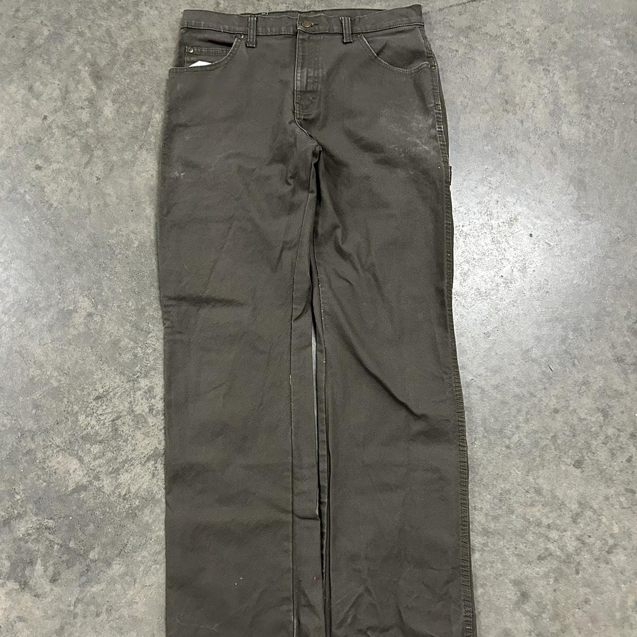Vintage 2000’s Green Dickies Carpenter Pants Size :... - Depop