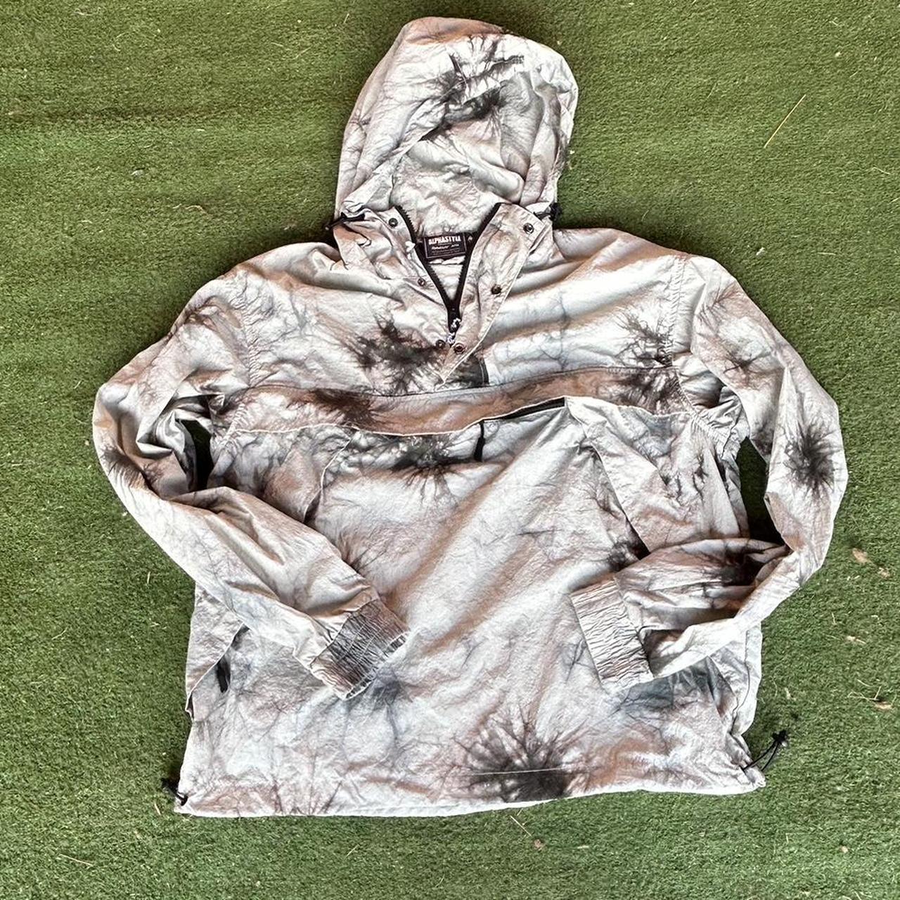 ALPHASTYLE Acid Wash Windbreaker Size: SMALL Depop