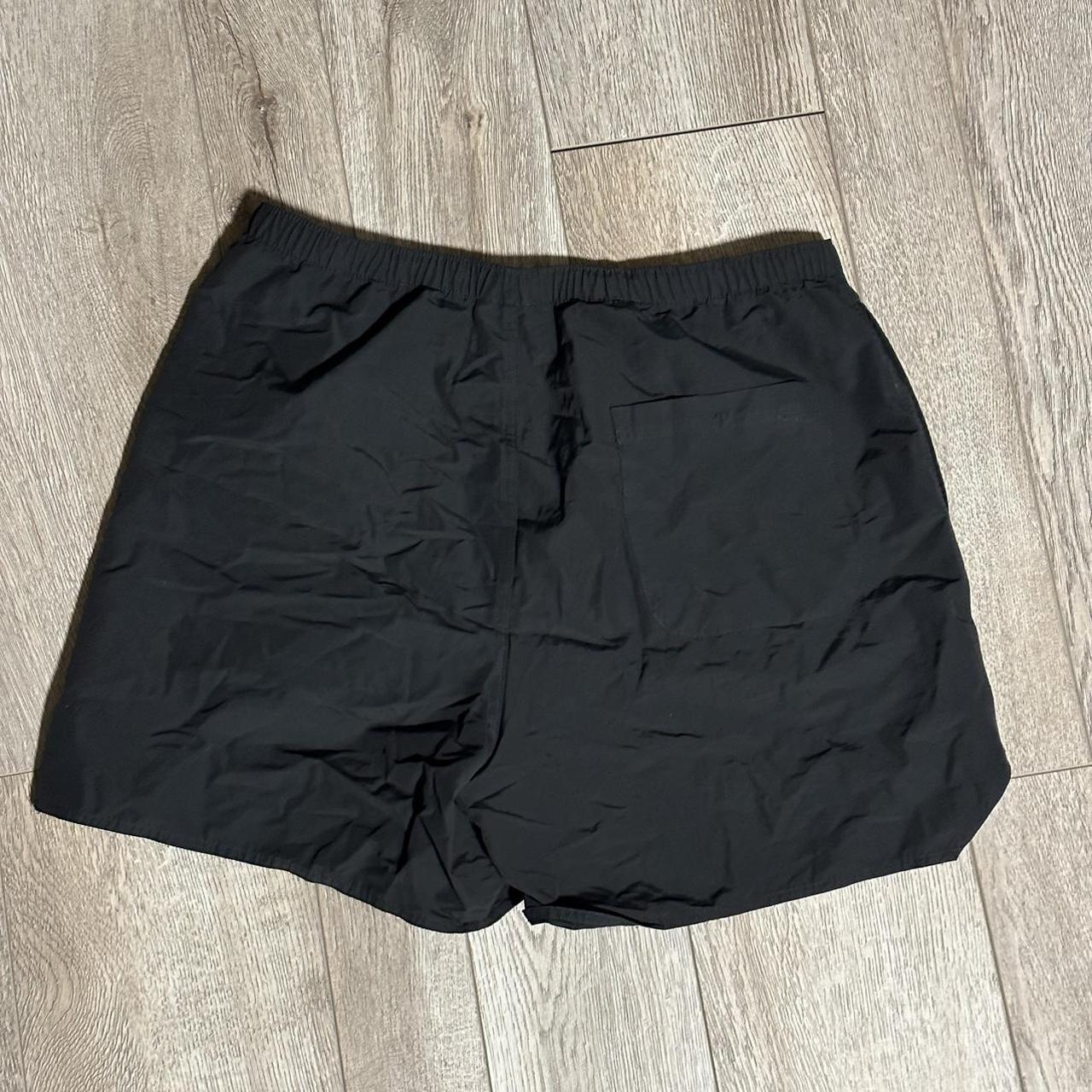 ESSENTIALS Fear of God black nylon shorts Medium... - Depop