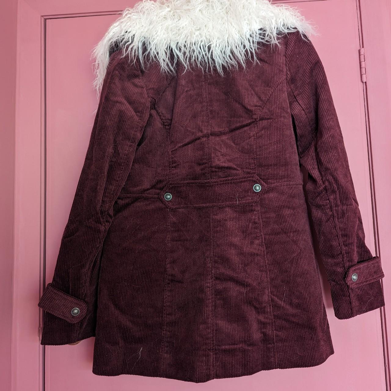 FREE PEOPLE Lady Lane Faux Fur Collar , cord coat... Depop