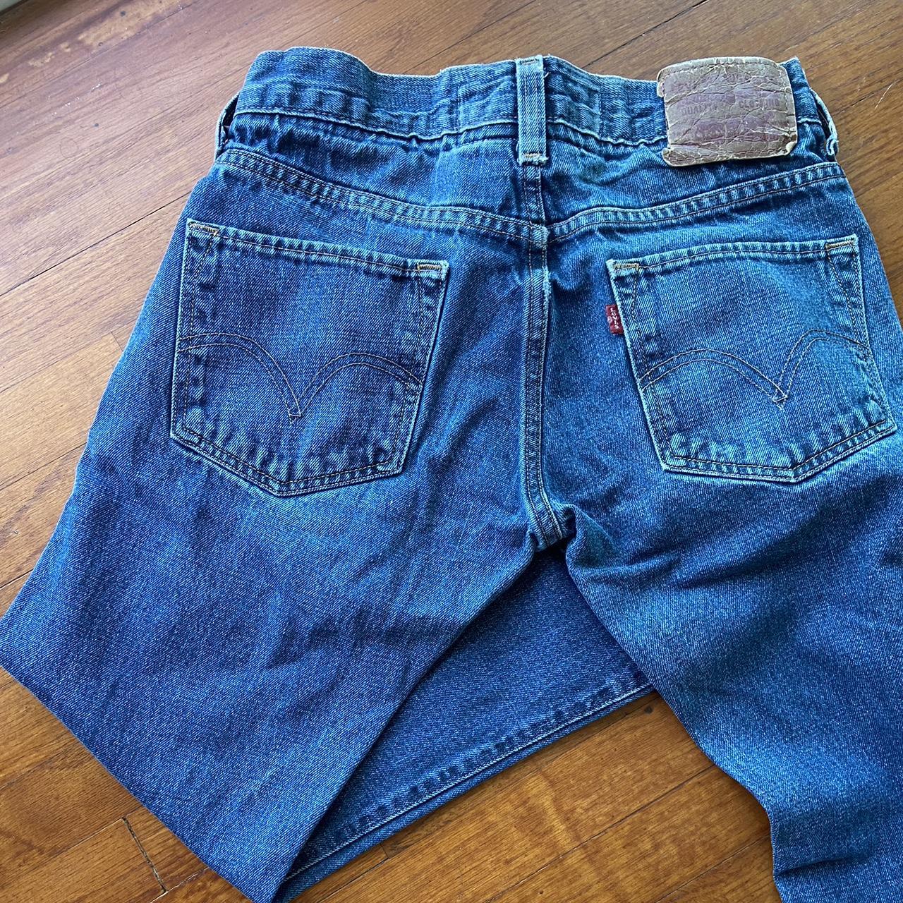 Vintage 511 Levi’s with a beautiful dark wash tagged... - Depop