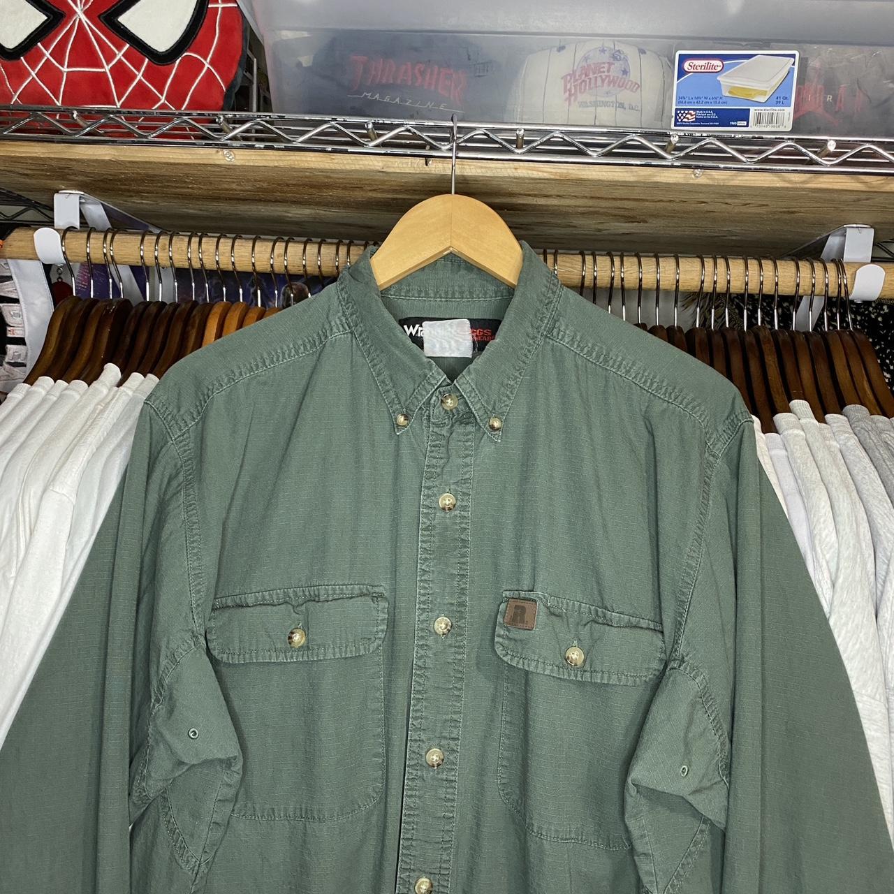 Wrangler Men's Green Shirt | Depop