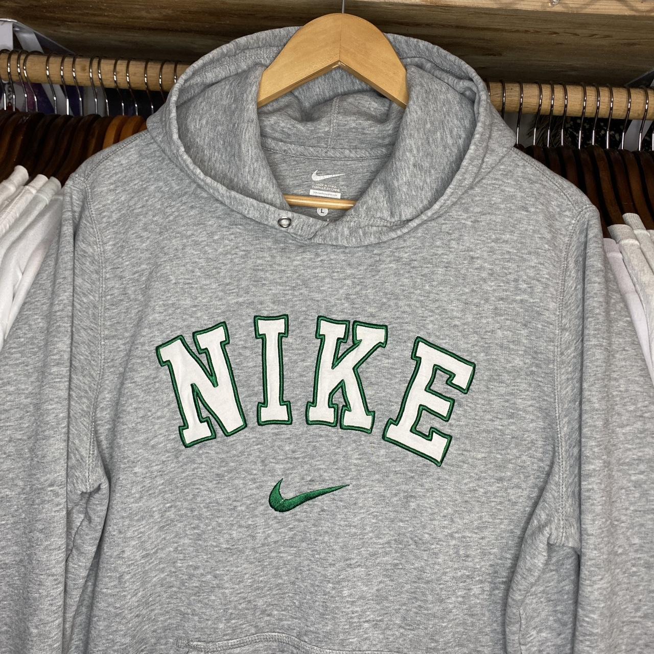 Nike Men's Grey Hoodie | Depop