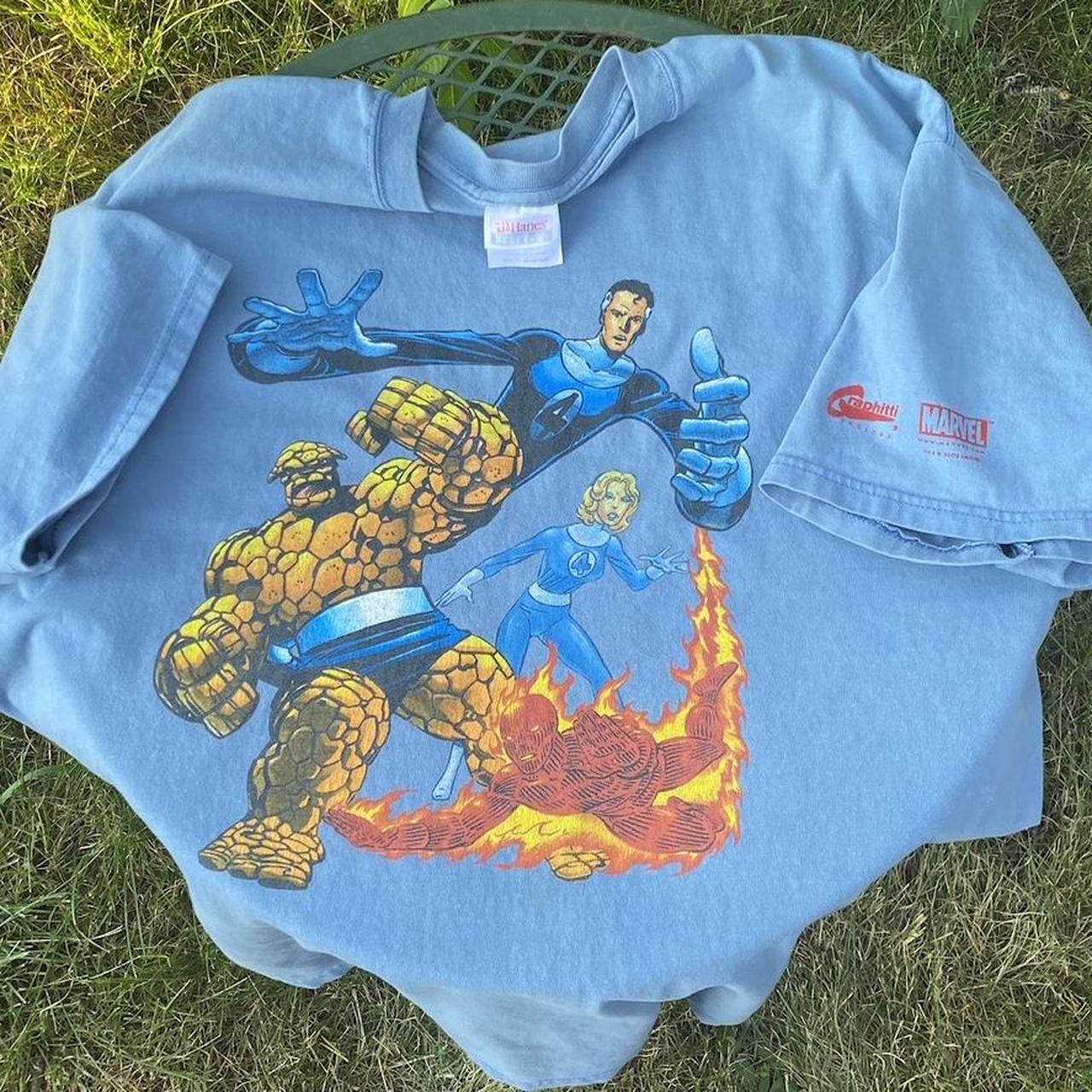 03 Fantastic Four T-shirt Size XL / 23.5 chest x... - Depop