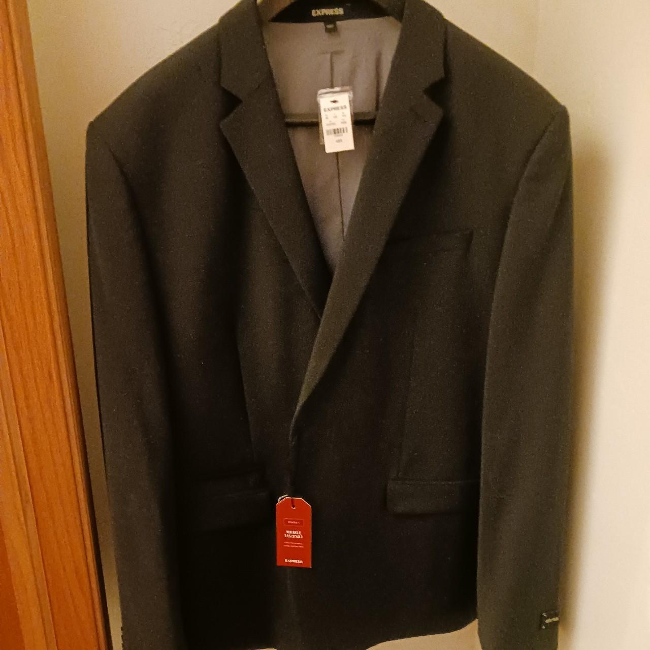 Express Men's Black Suit Depop