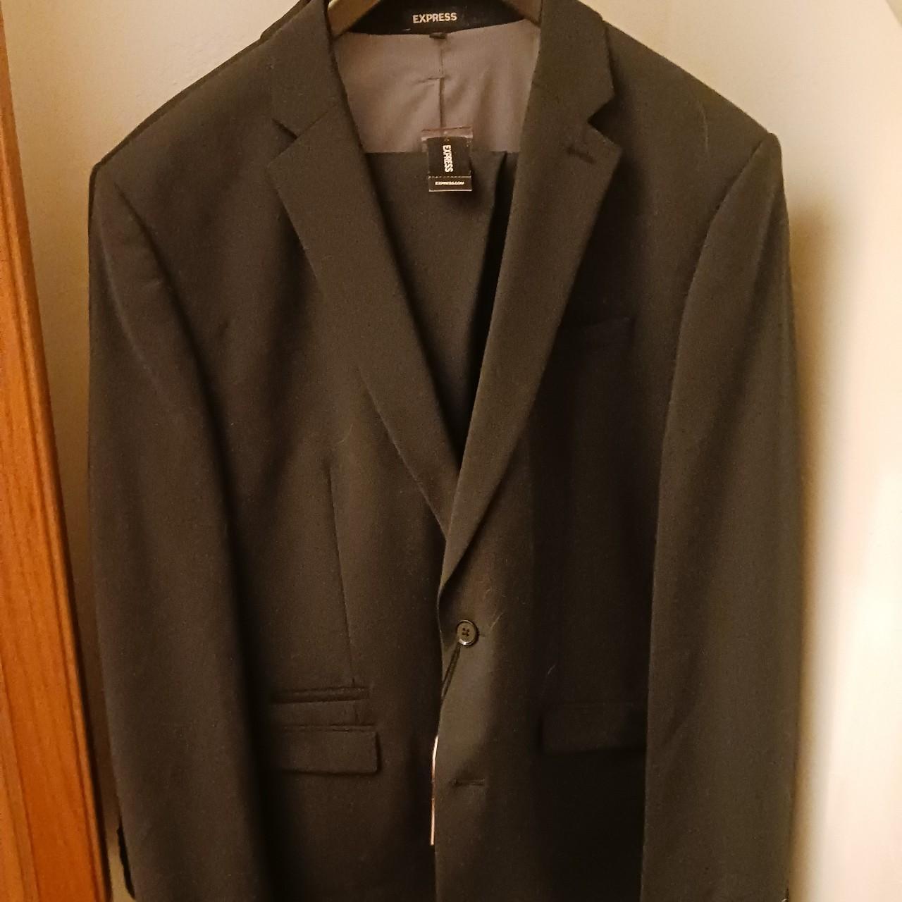Express Men's Black Suit Depop