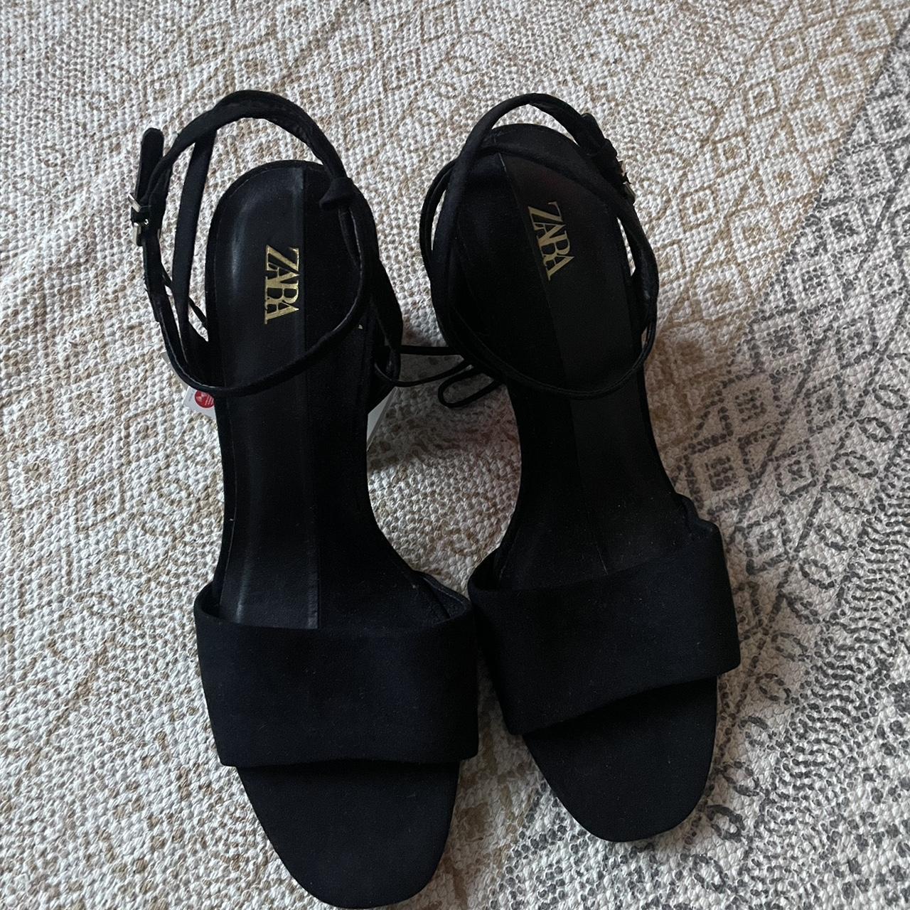 zara suede heels