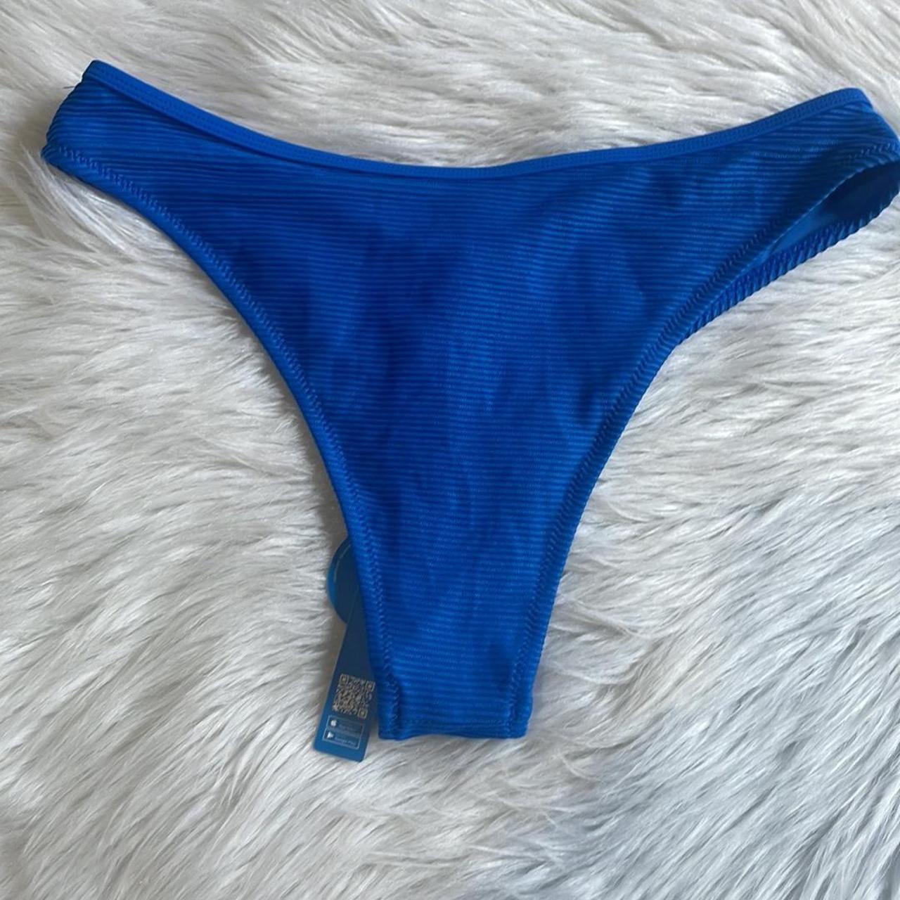 Cupshe Women's Blue Bikiniandtankinibottoms Depop