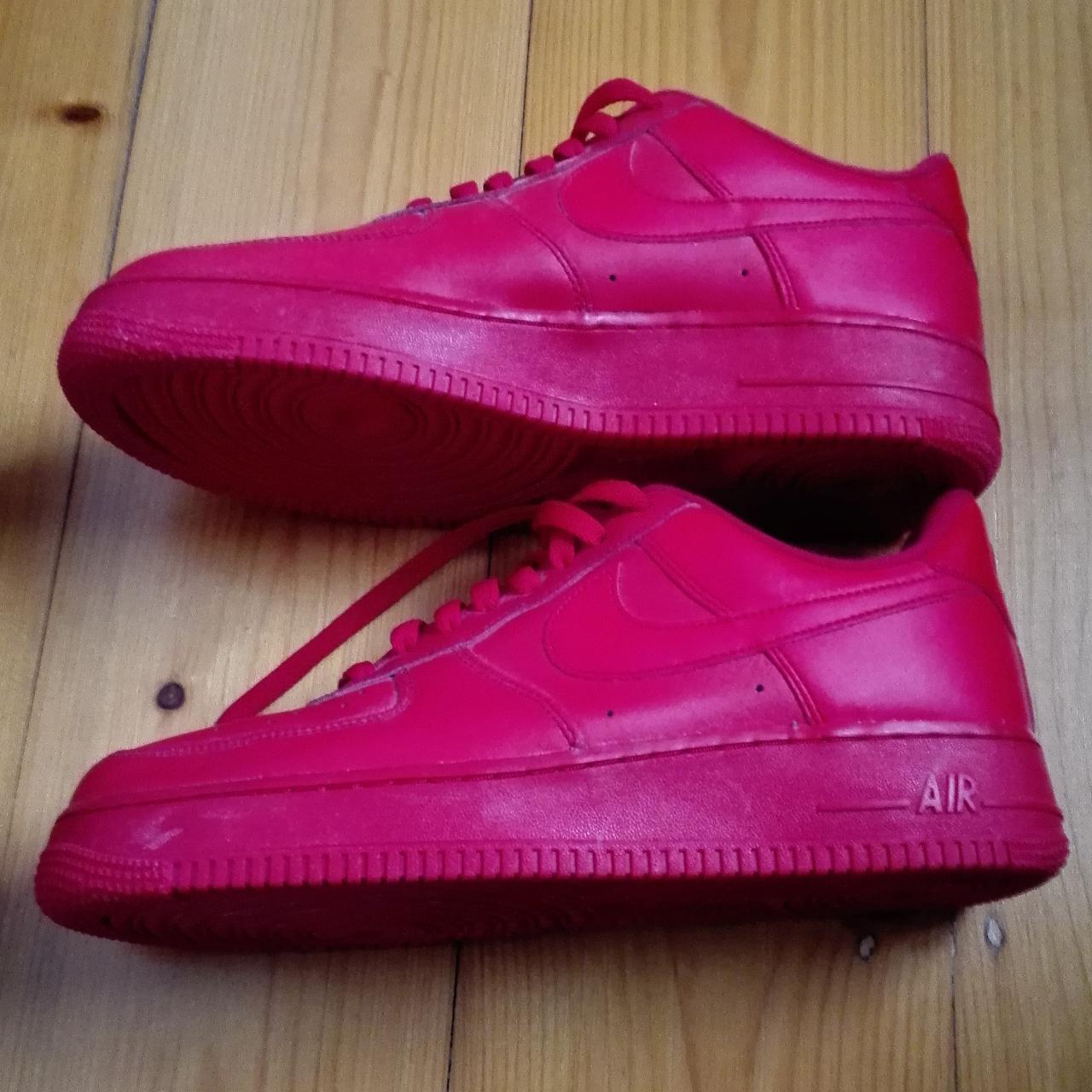 triple red nike air force 1