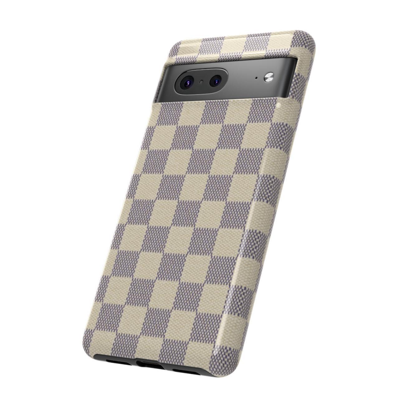 Supports wireless charging) Cream Checkered Google - Depop