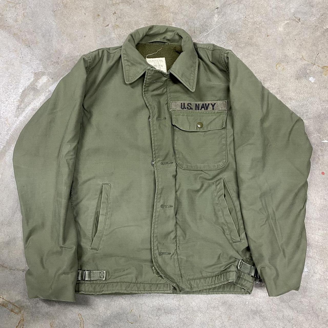 Vintage Military Cold Weather Deck Jacket 🪖 U.S.... - Depop