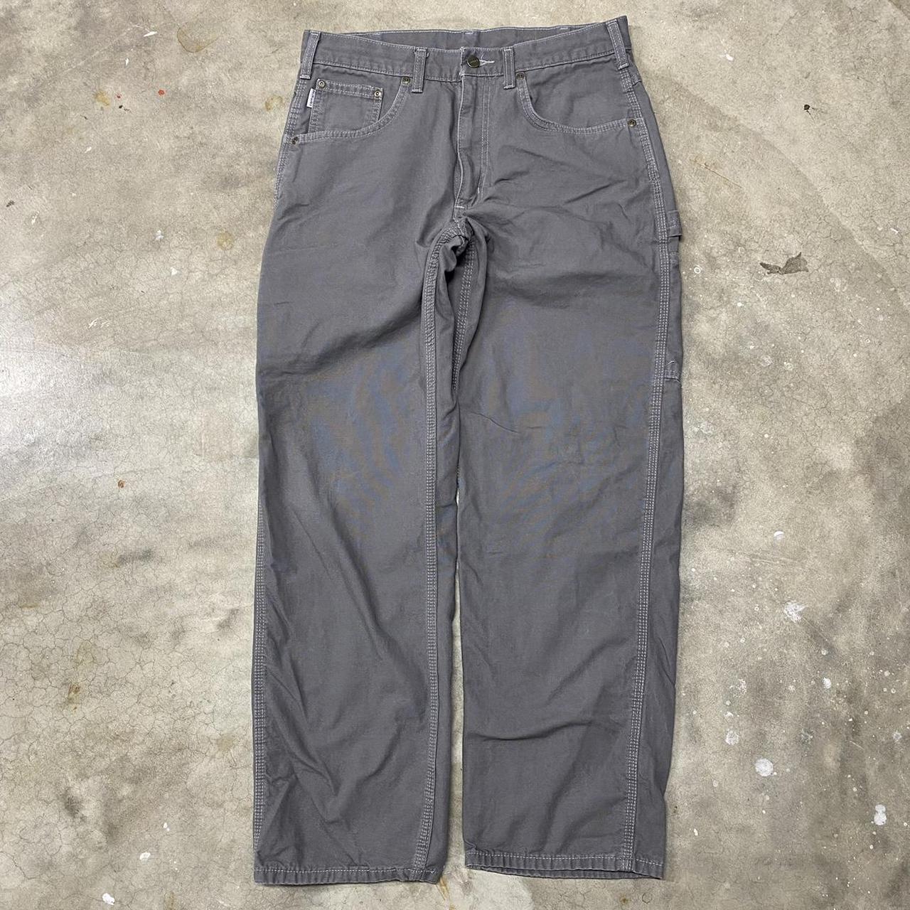 Carhartt Men's Grey Trousers | Depop