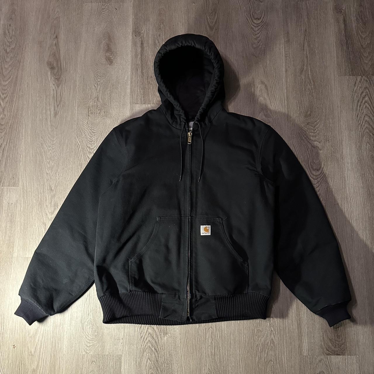 Vintage Carhartt J140 Hooded Jacket Tagged medium... - Depop