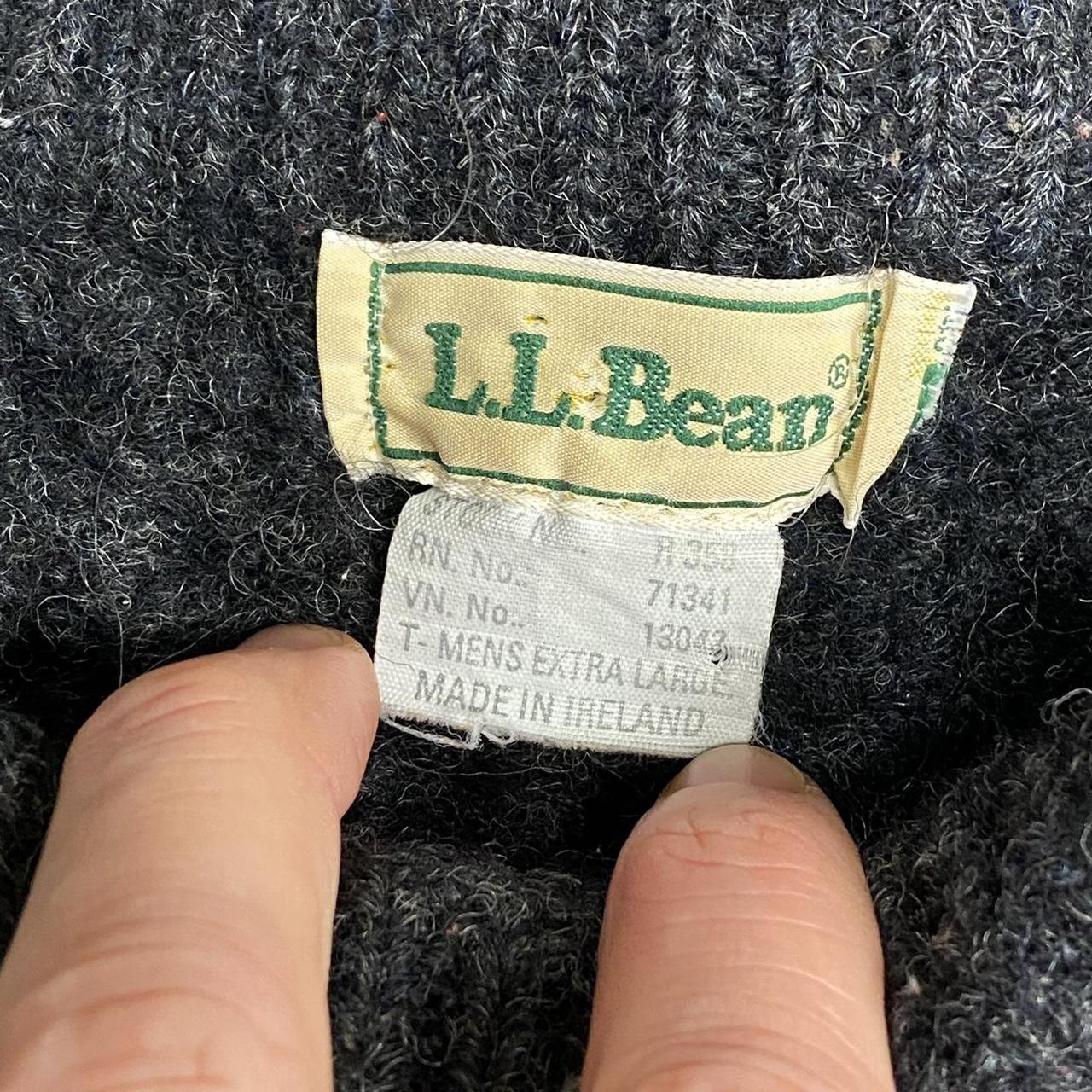 Vintage 90s LL Bean heavy cable knit sweater made in... - Depop