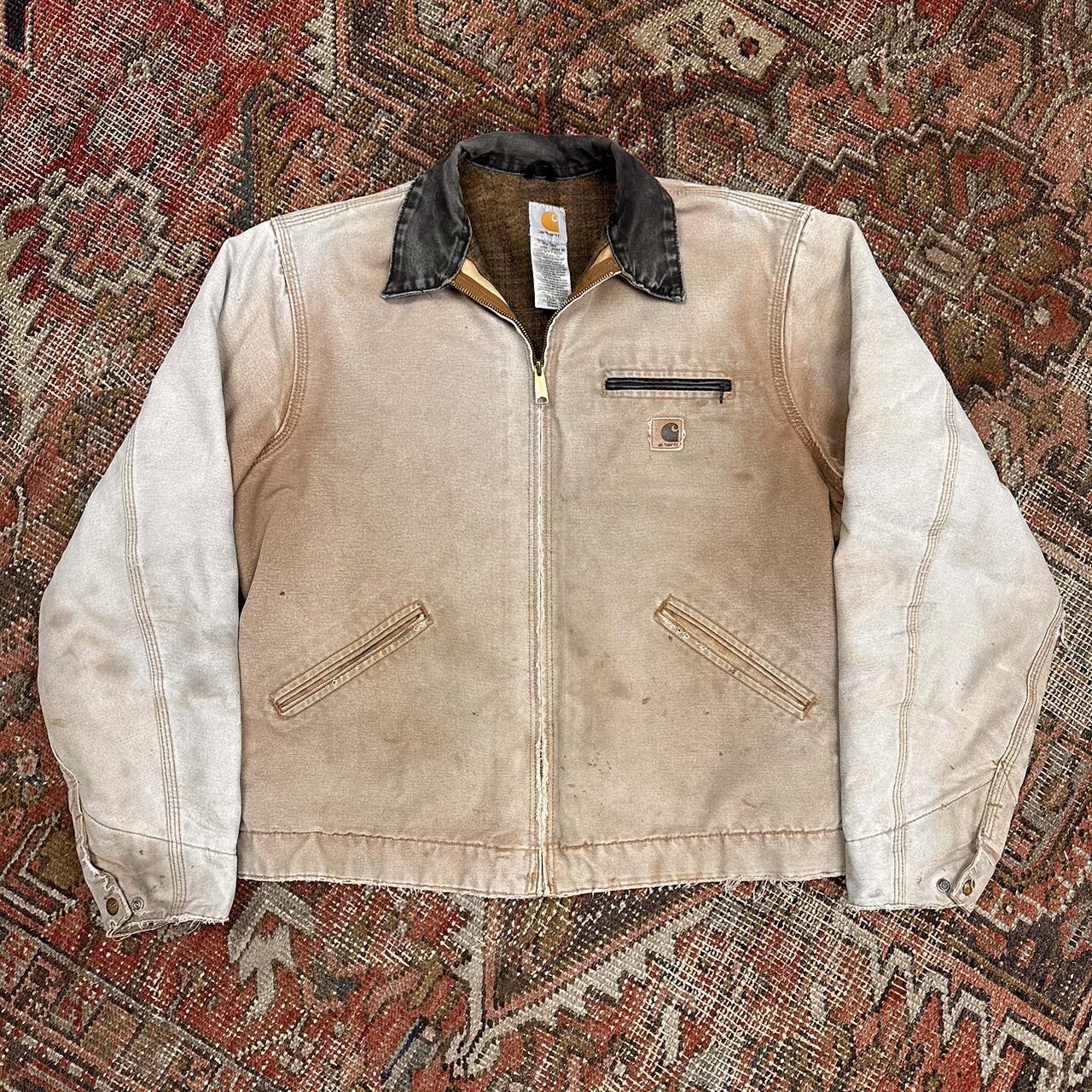 Carhartt Detroit jacket J97 BRN size Large Tall.... - Depop