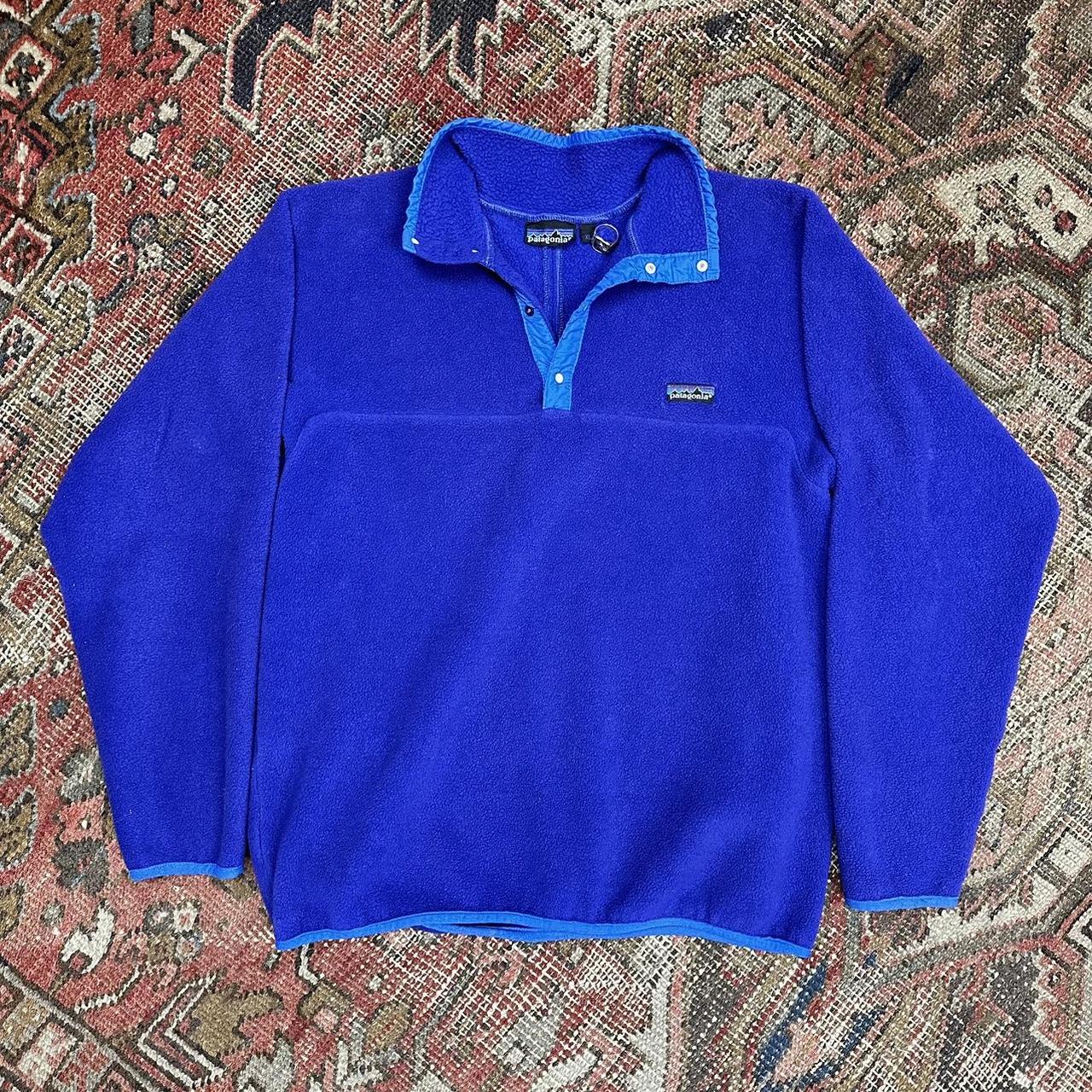 Vintage 80s Patagonia Snap T Synchilla Made in USA.... - Depop