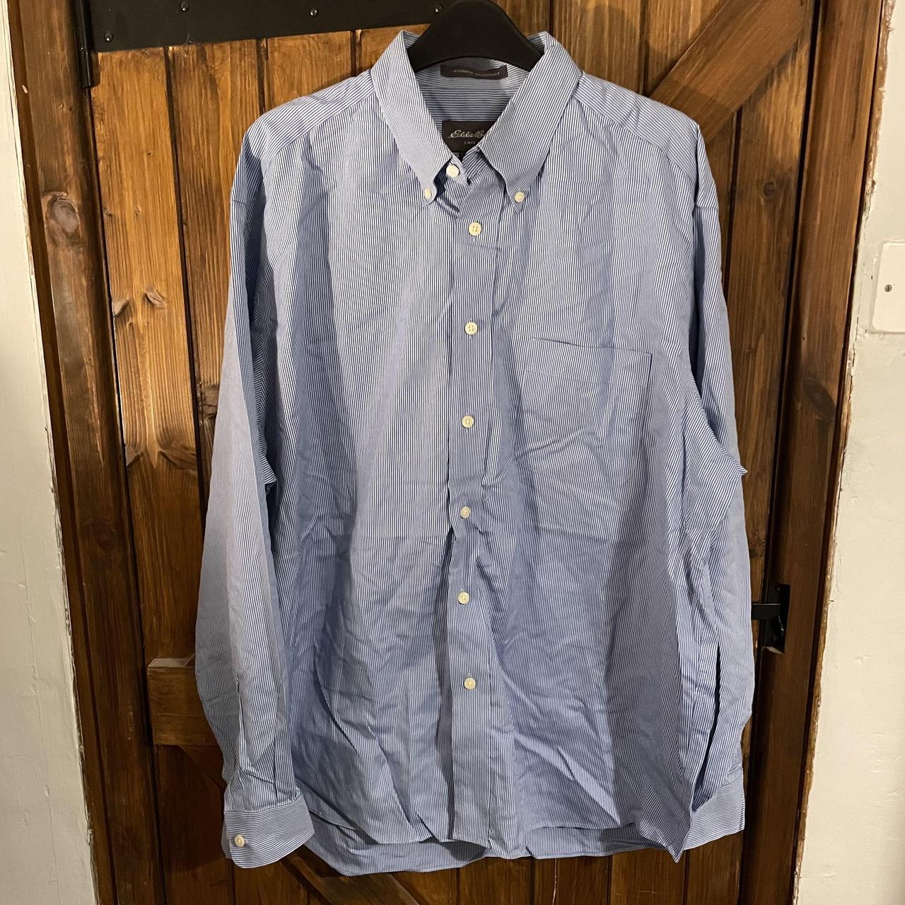 Eddie Bauer Men's Blue Shirt | Depop