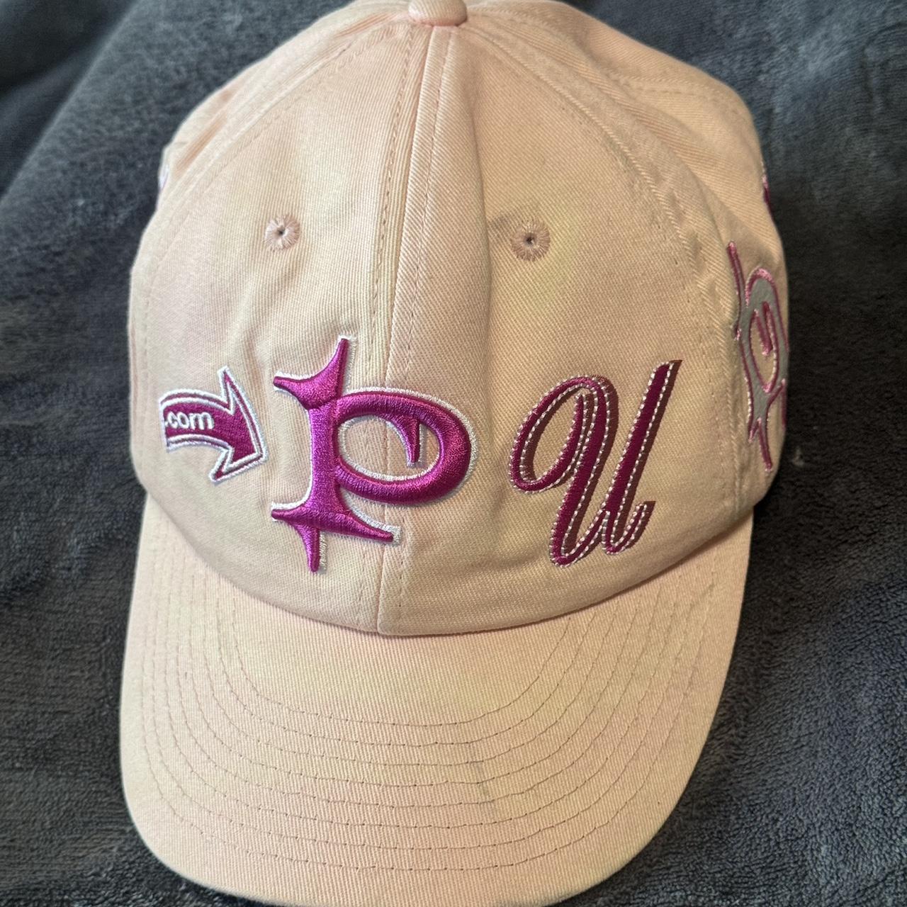 punkandyo pink spell out hat #skater #y2k #pny