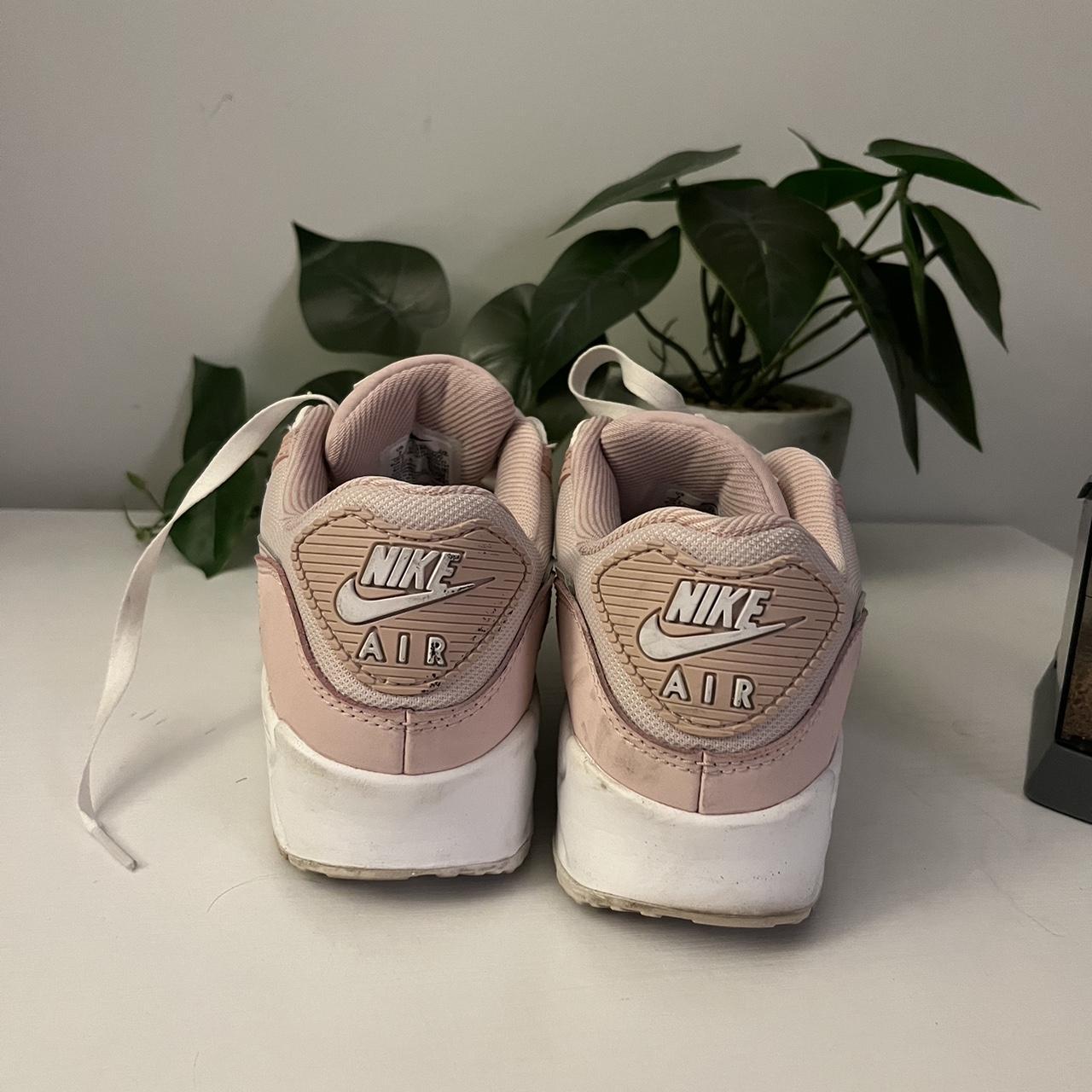 Baby Pink Nike Air Max. Size 7 women's. Worn only a... Depop