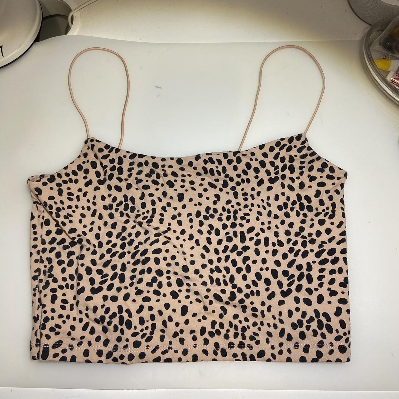 Leopard Print Primark Strappy Cami top Unworn and... - Depop