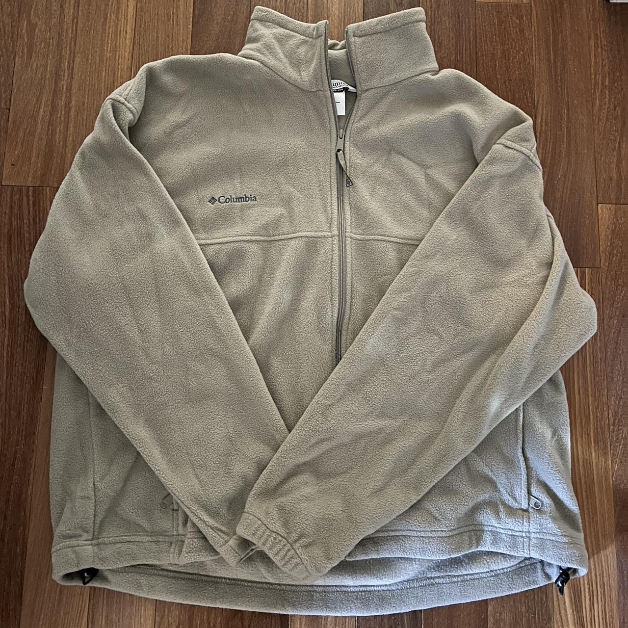 Tan columbia jacket size XXL in perfect... Depop