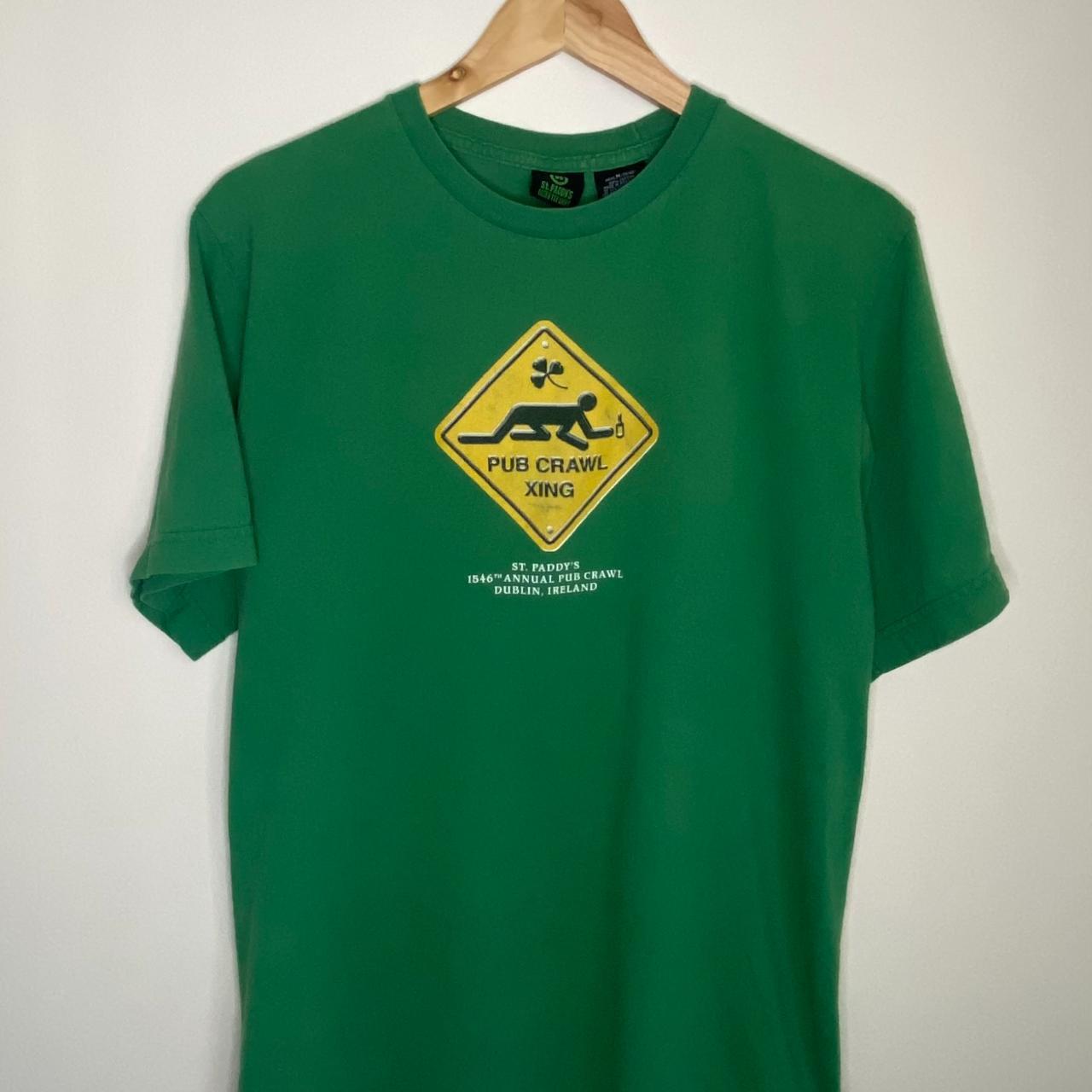 Men's Green and Yellow T-shirt | Depop