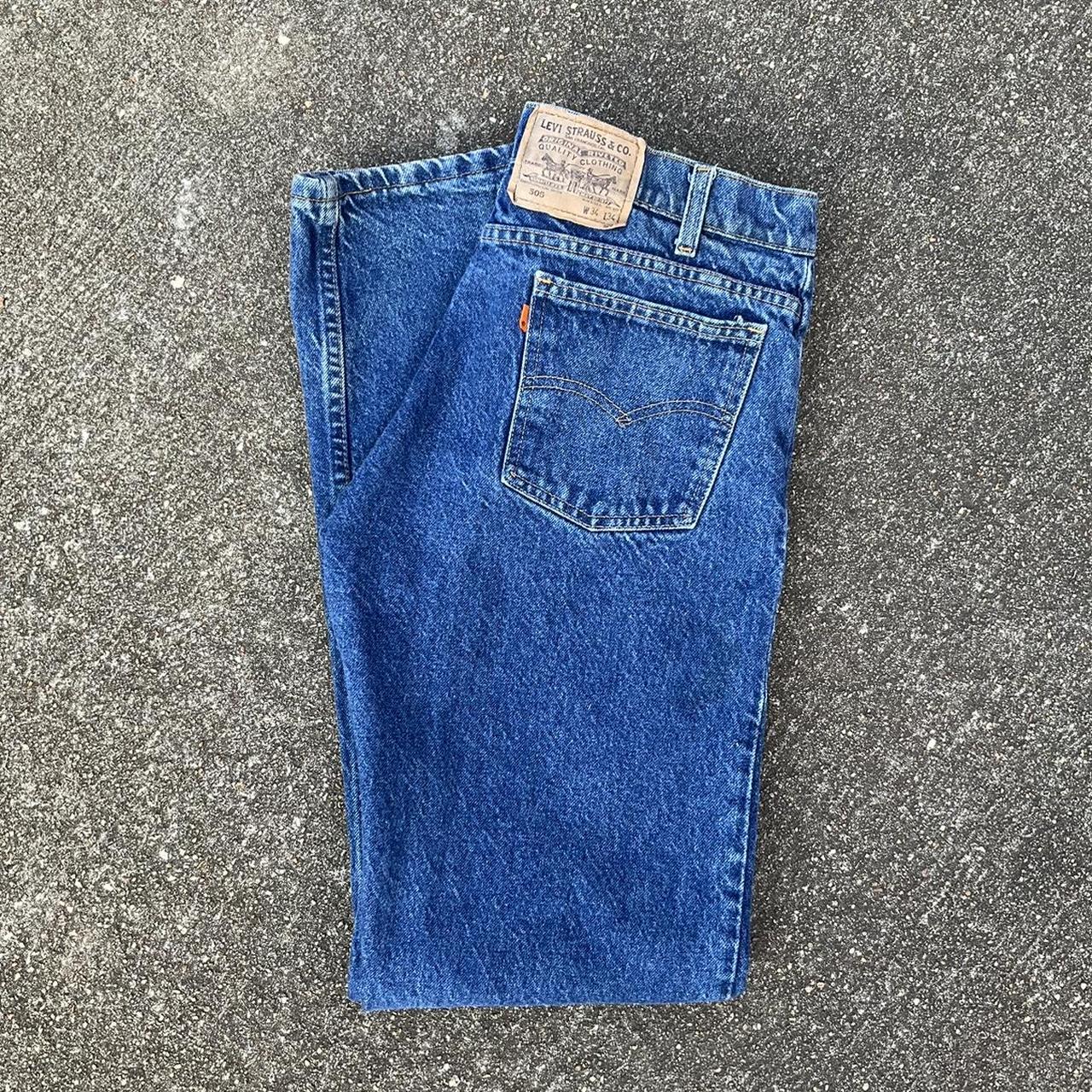 Vintage 90s Orange Tab Levi’s Denim 34x34 - Some... - Depop