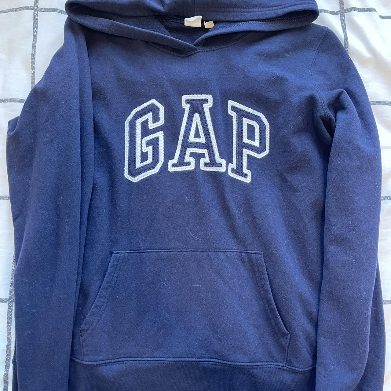 Gap Hoodie - Dark Blue Size Medium Great condition... - Depop