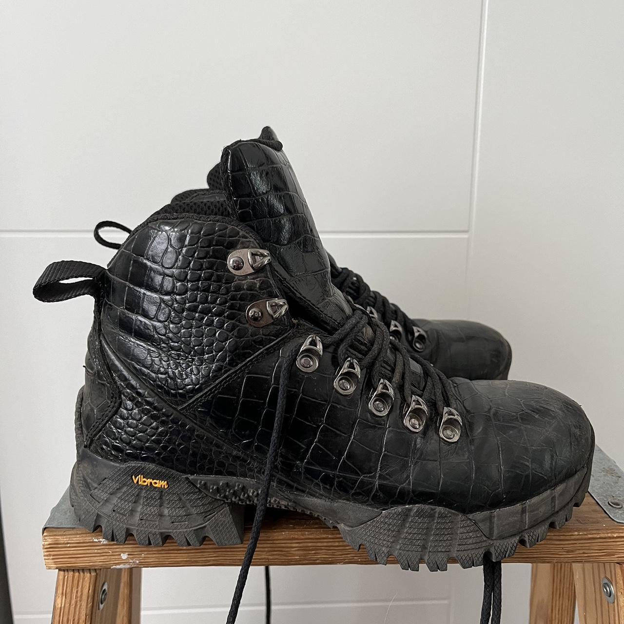 Rare ALYX ROA leather black croc hiking boots eu 37/ | Depop