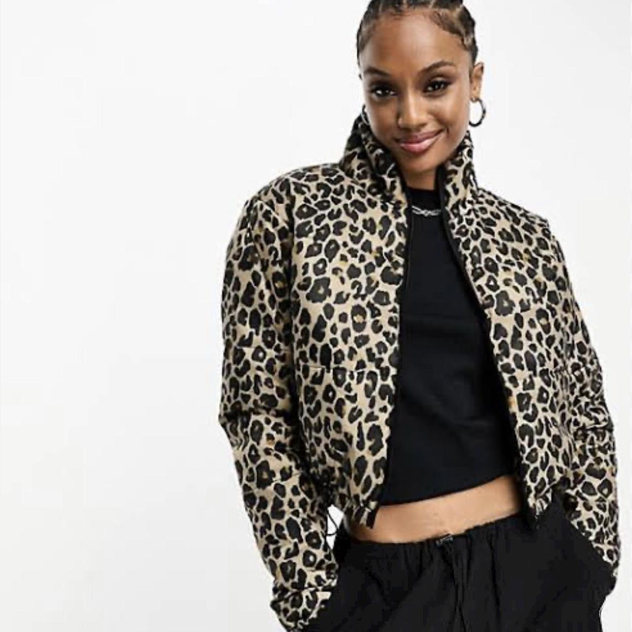 Puffer Jacket Asos Leopard Jacket Violet Romance Leopard Print